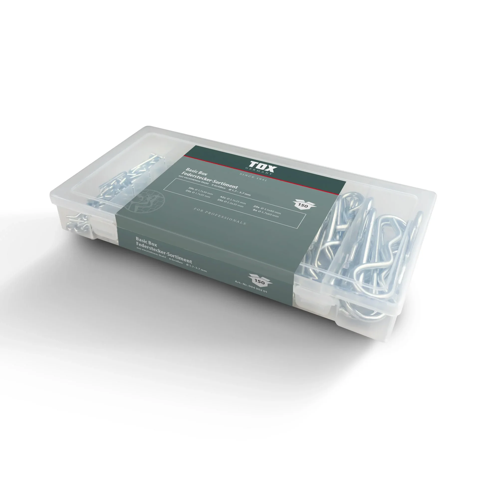 Federstecker - Sortiment Basic Box 150-teilig - 1
