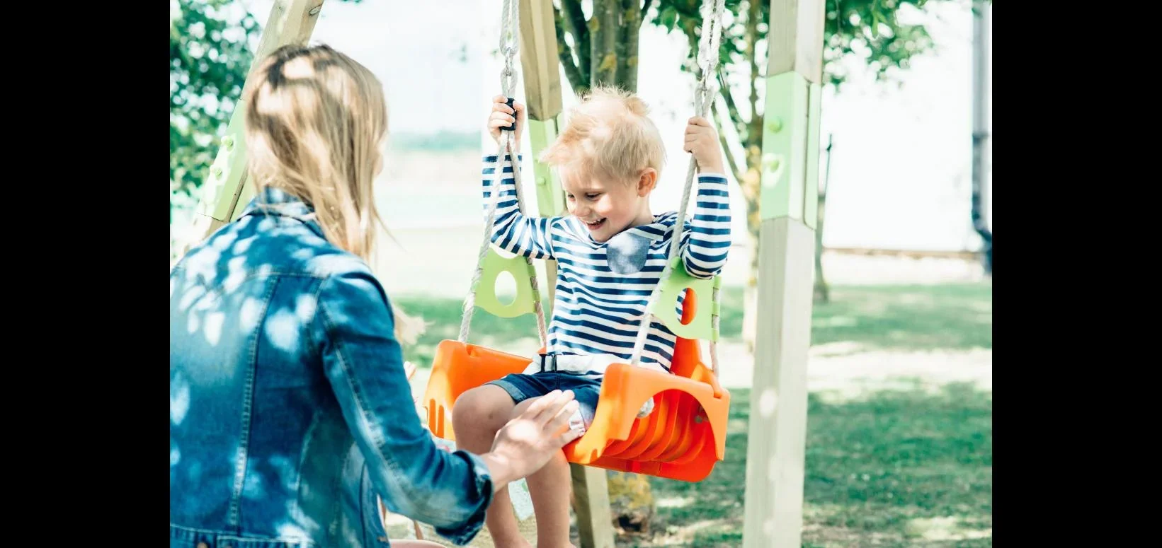 Mitwachsende Holzschaukel, Outdoor-Einzelschaukel für Babys und Kleinkinder, Schaukelseile höhenverstellbar, natur - 5