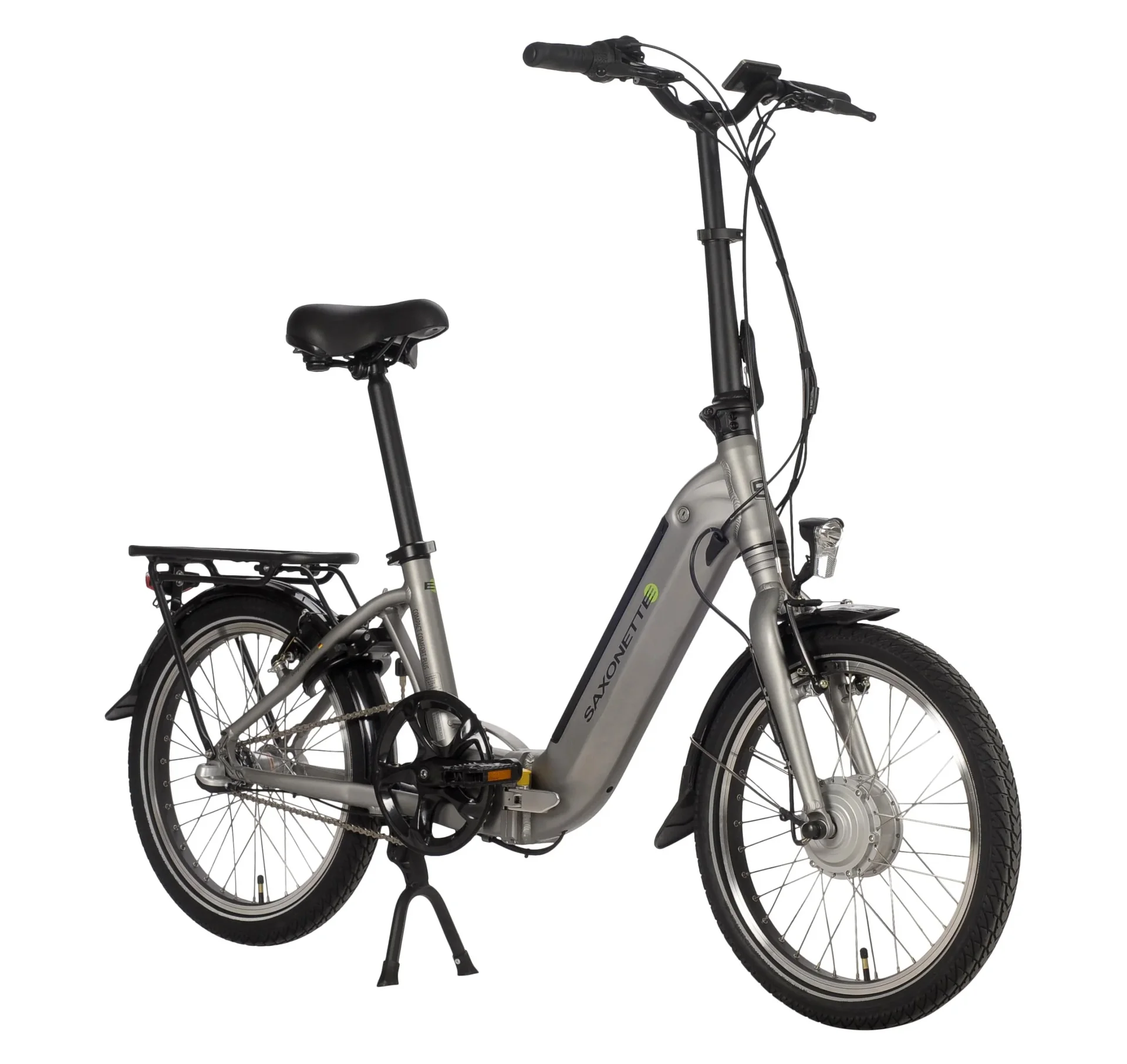 Unisex E-Faltrad, 20 Zoll, Rahmenhöhe 33 cm,3 Gang Nabenschaltung, silber matt, Sylt - 0
