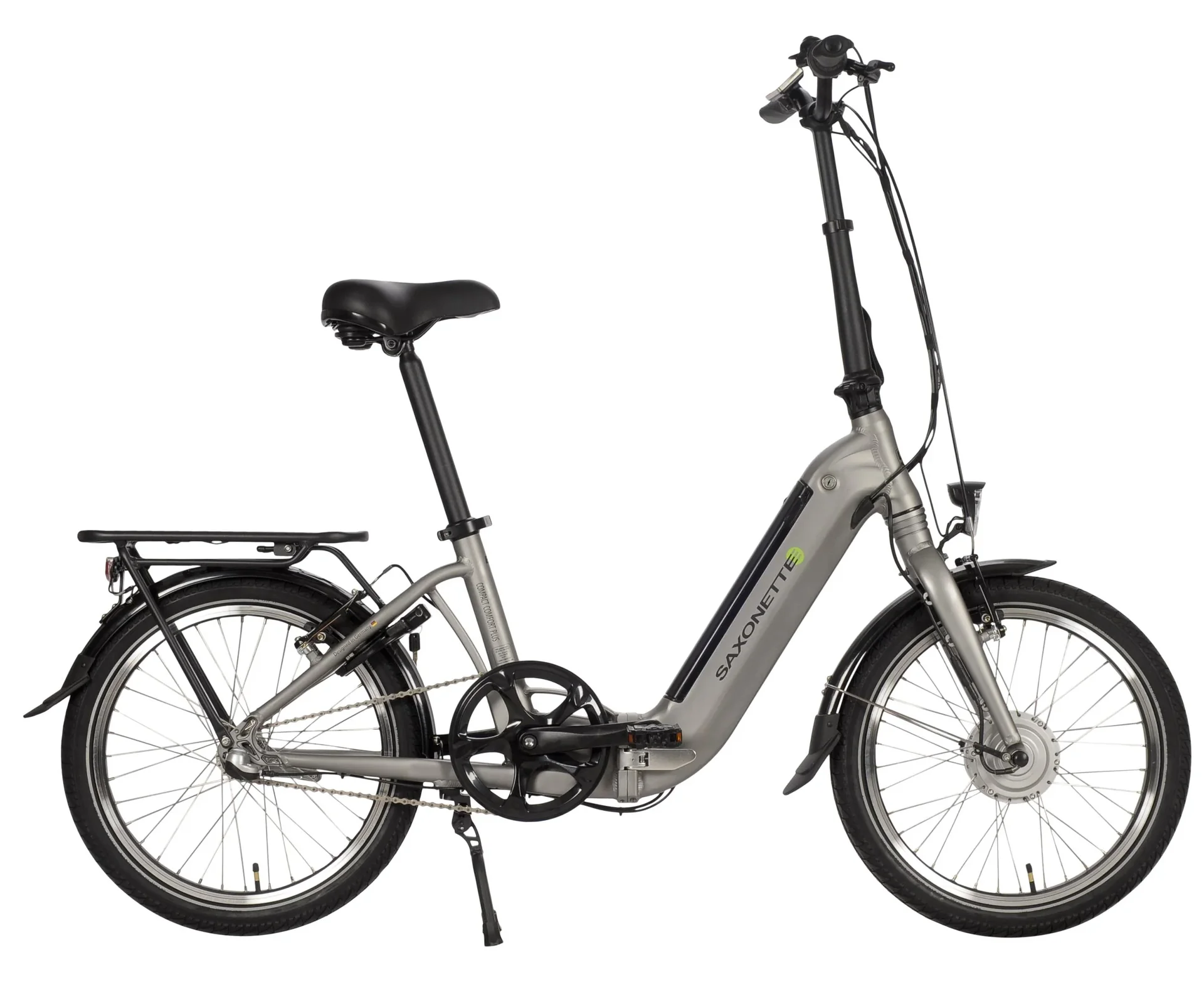 Unisex E-Faltrad, 20 Zoll, Rahmenhöhe 33 cm,3 Gang Nabenschaltung, silber matt, Sylt - 5