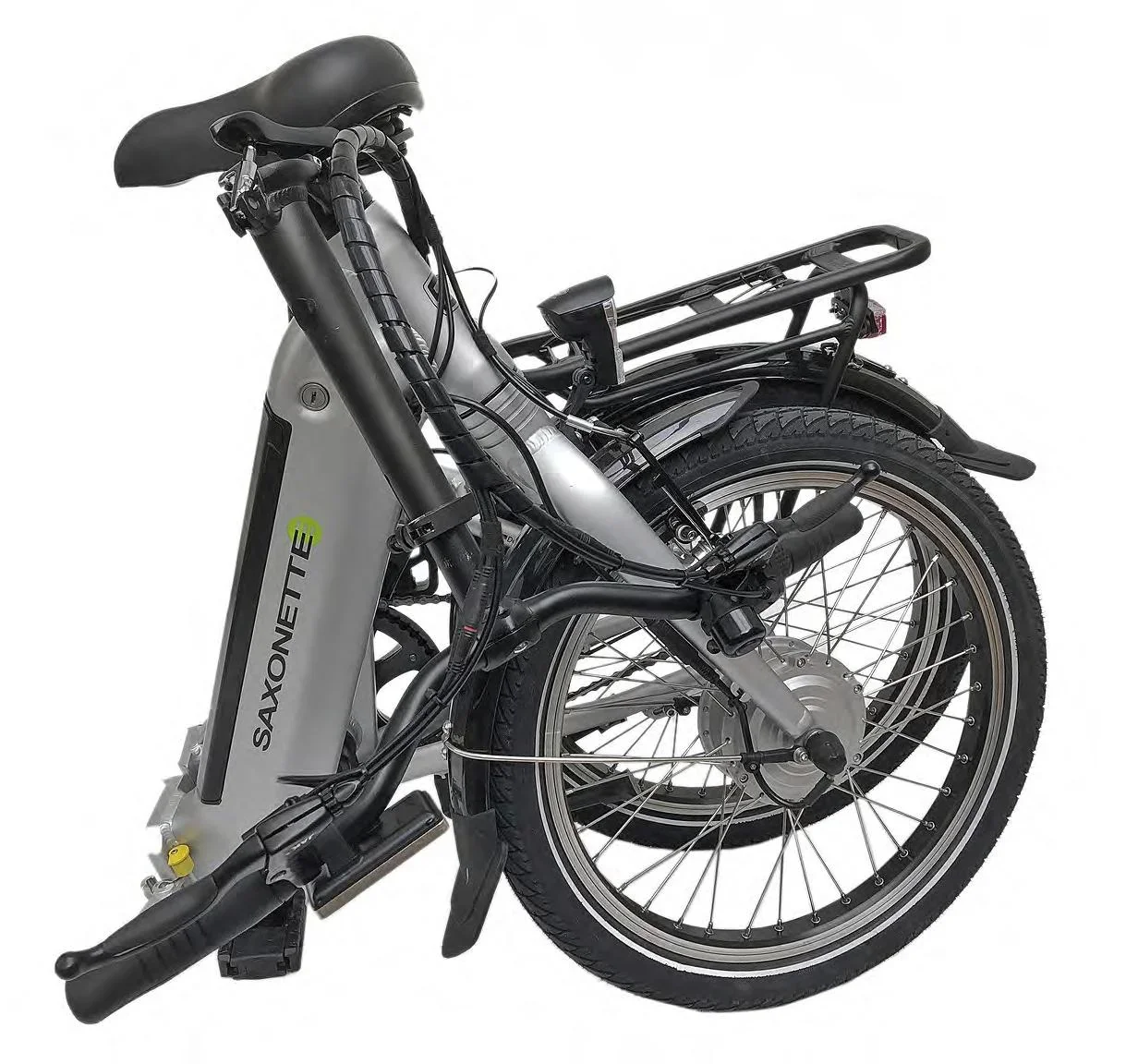 Unisex E-Faltrad, 20 Zoll, Rahmenhöhe 33 cm,3 Gang Nabenschaltung, silber matt, Sylt - 6