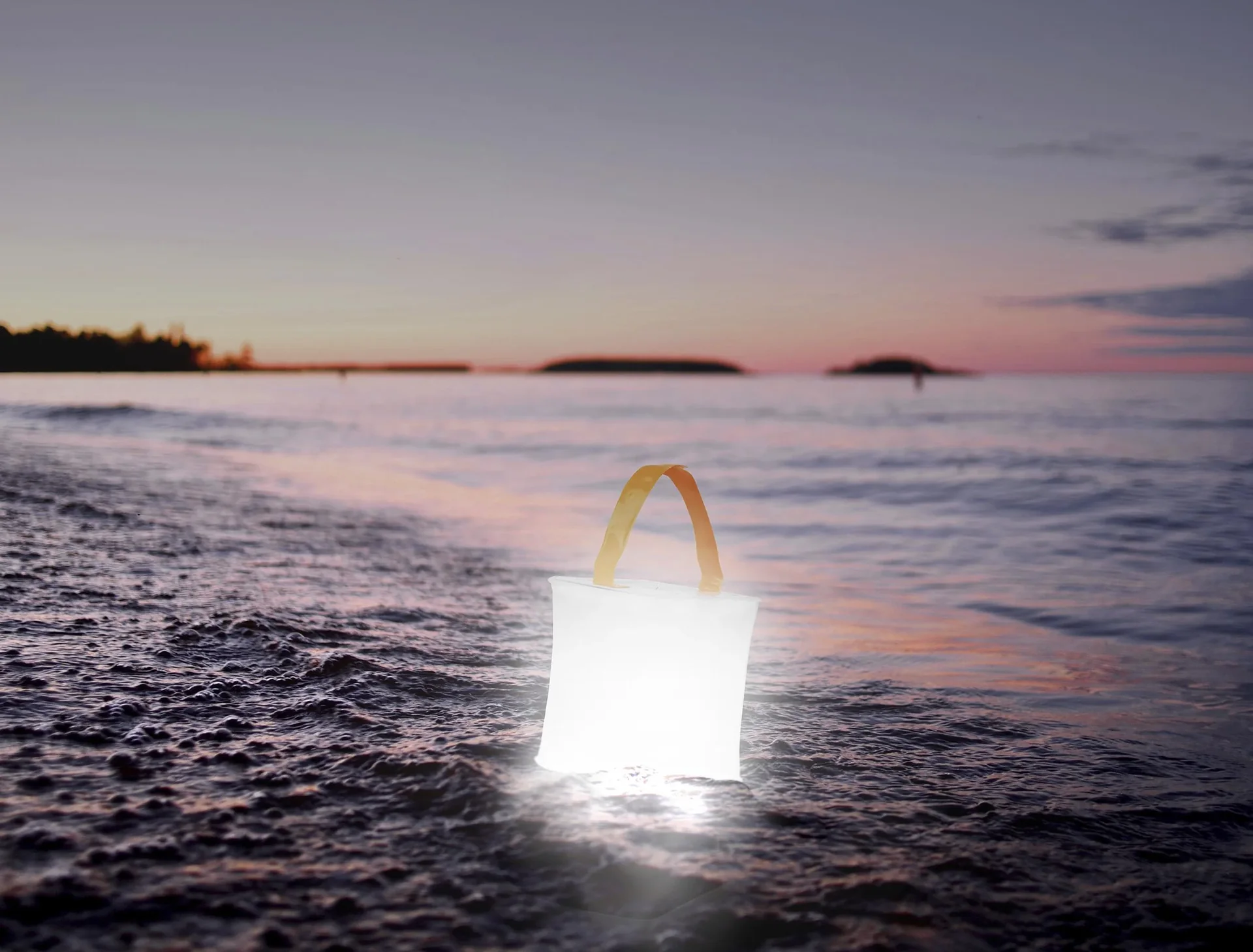 Solar Campinglaterne, aufblasbar, 10 LEDs, 60 Lumen - 0