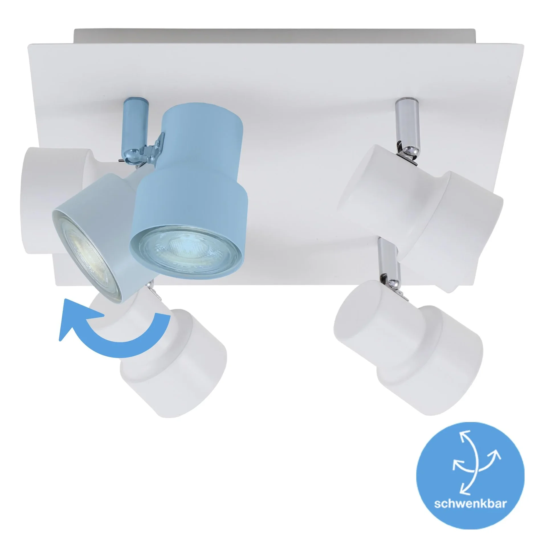 LED Deckenleuchte, 1840 Lumen, 20 Watt, GU10, weiß - 0