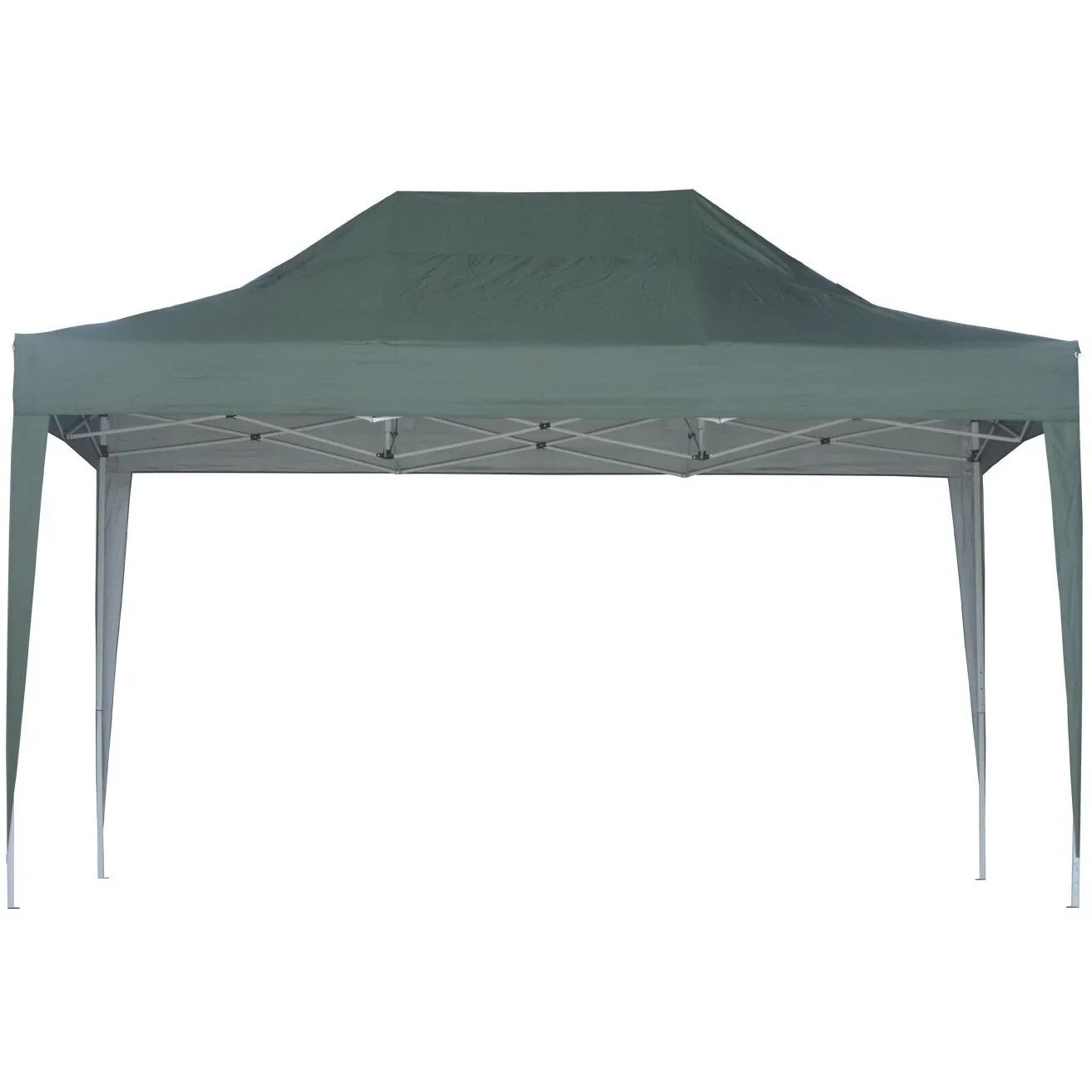 Faltpavillon 3x4.5m Grün Pavillon Faltzelt Partyzelt Gartenzelt Metall - 0