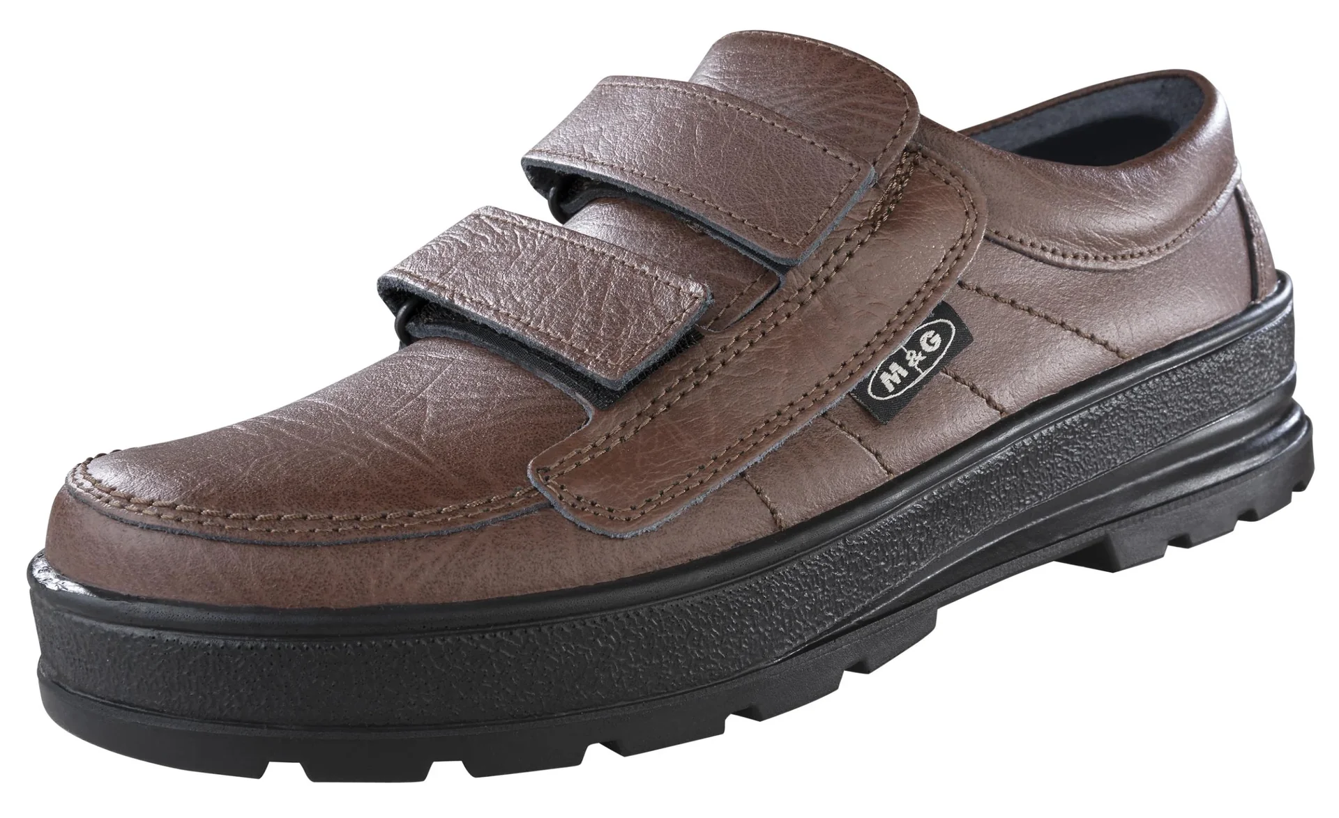 Freizeit- u. Wanderschuh mit Klettverschluss, Farbe braun, Gr. 40 - 4