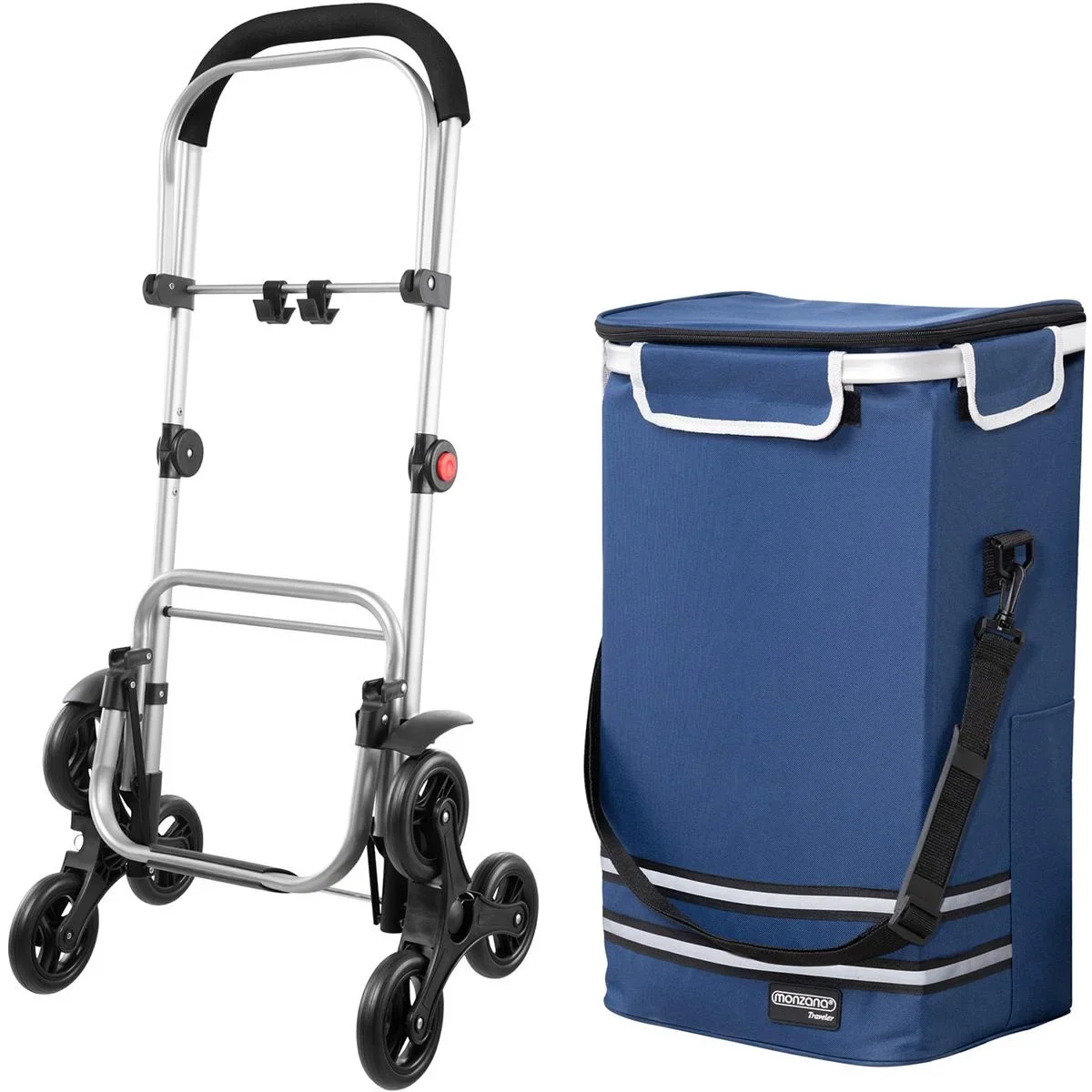 Einkaufswagen - Treppensteiger - geeignet für die Treppe - blau - 2