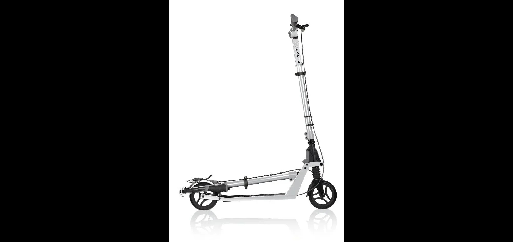 ONE K 165 DELUXE Tretroller, 165 mm, ABEC 7, höhenverstellbar, Handbremse, Klappmechanismus, silber - 5