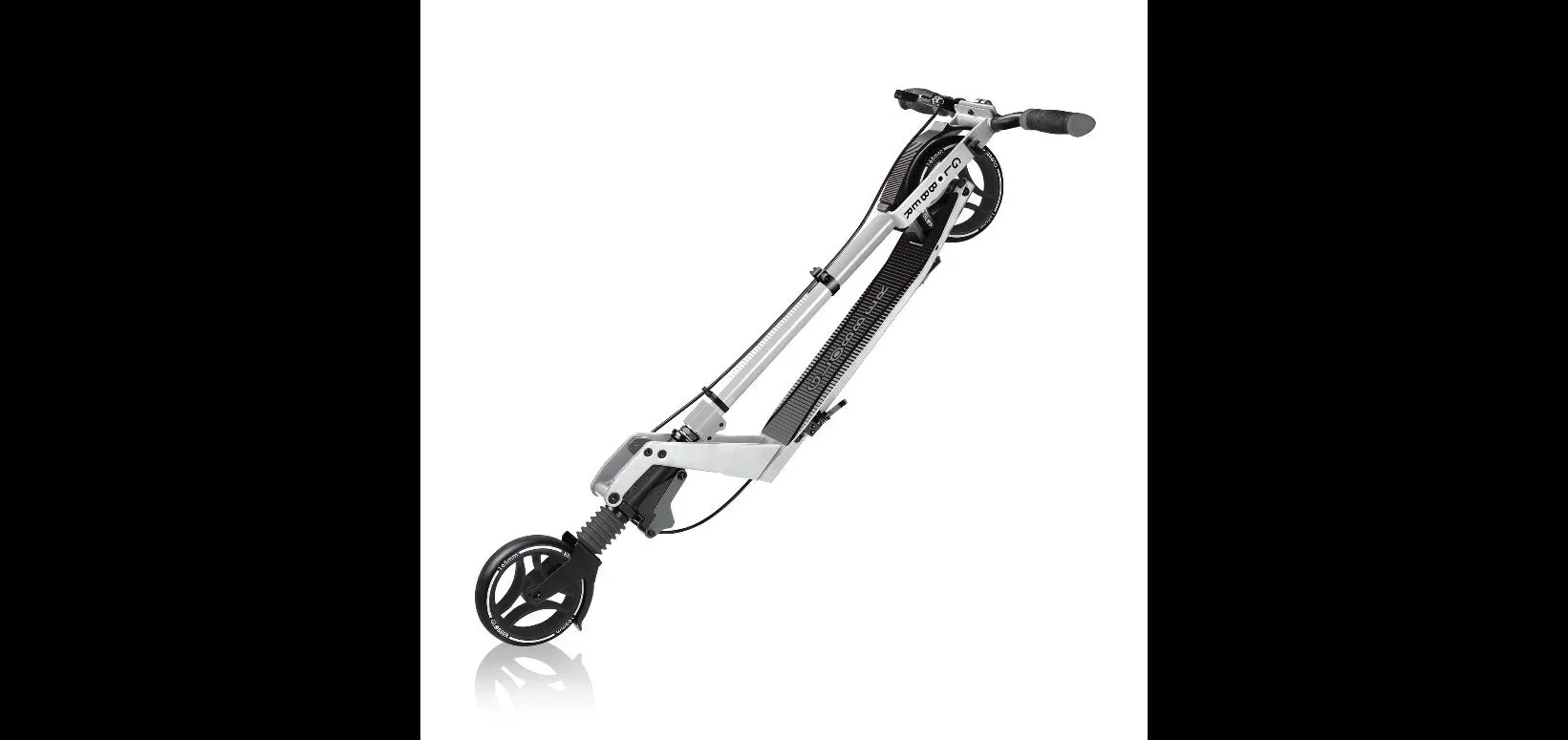 ONE K 165 DELUXE Tretroller, 165 mm, ABEC 7, höhenverstellbar, Handbremse, Klappmechanismus, silber - 6