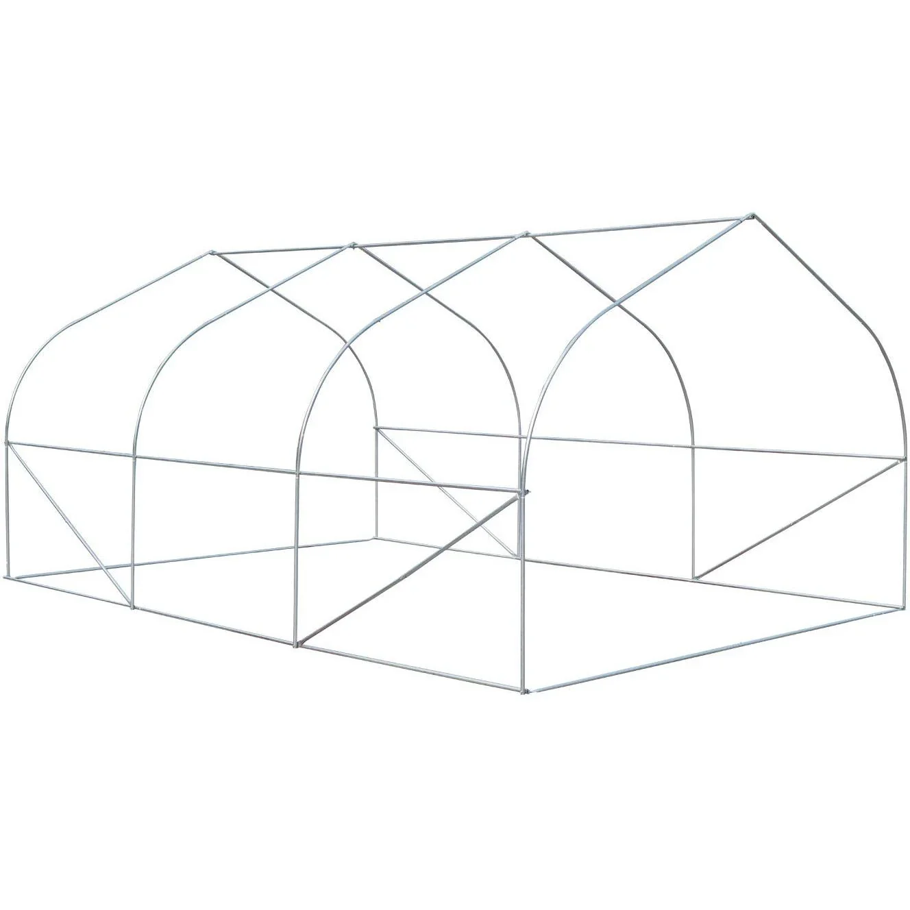 Gewächshaus 4,5x3x2m Foliengewächshaus Treibhaus - 1