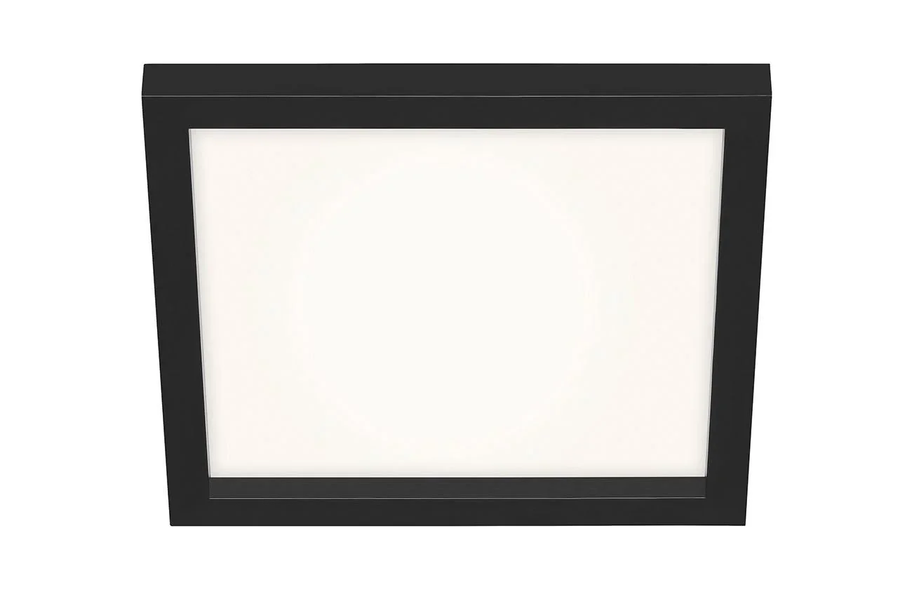 LED Deckenleuchte, viereckig, 29,5 cm, CCT, 18 Watt, schwarz - 2