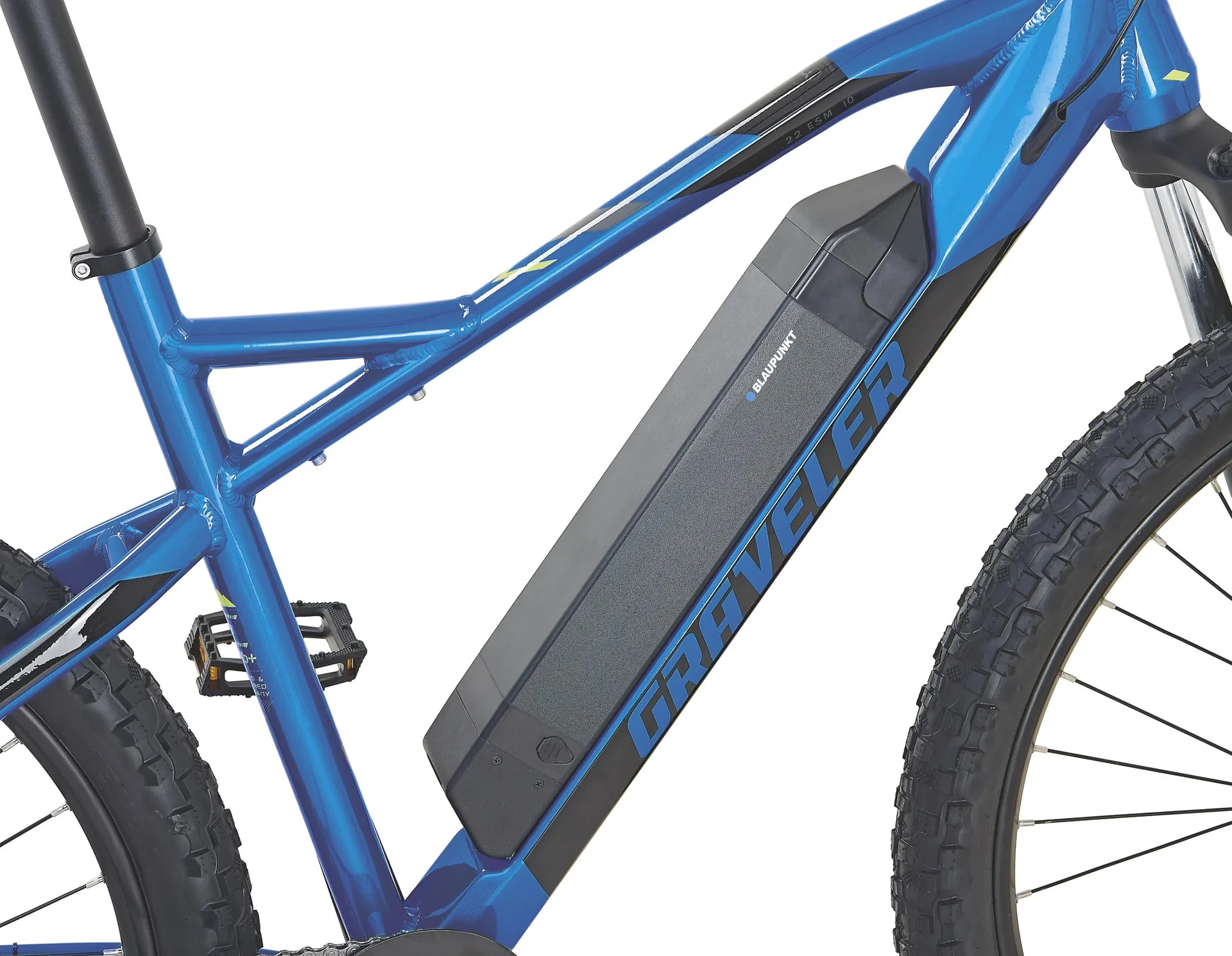 GRAVELER 22.ESM.10 E-MTB 27,5" BLAUPUNKT HR-Motor Unisex MTB Hardtail 27,5": Rahmengröße 48cm - 1