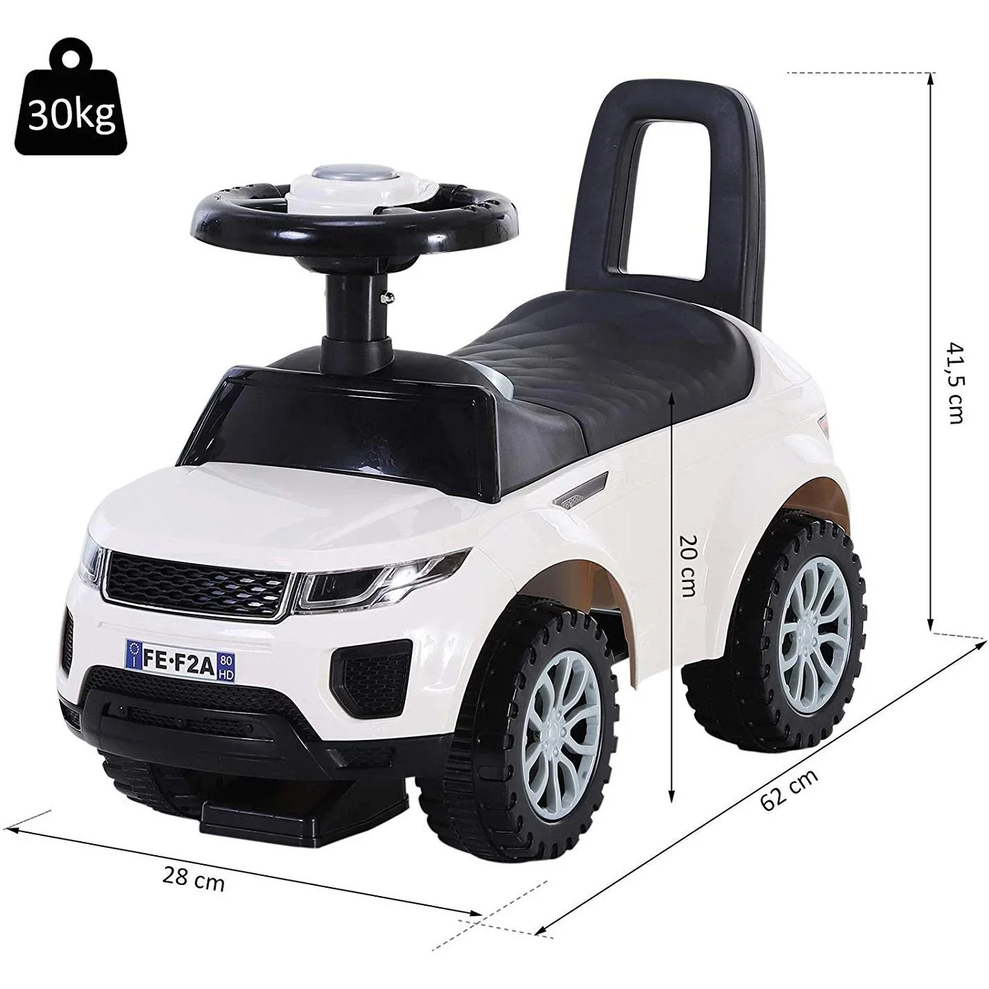Rutschauto mit Hupe und Stauraum - 1
