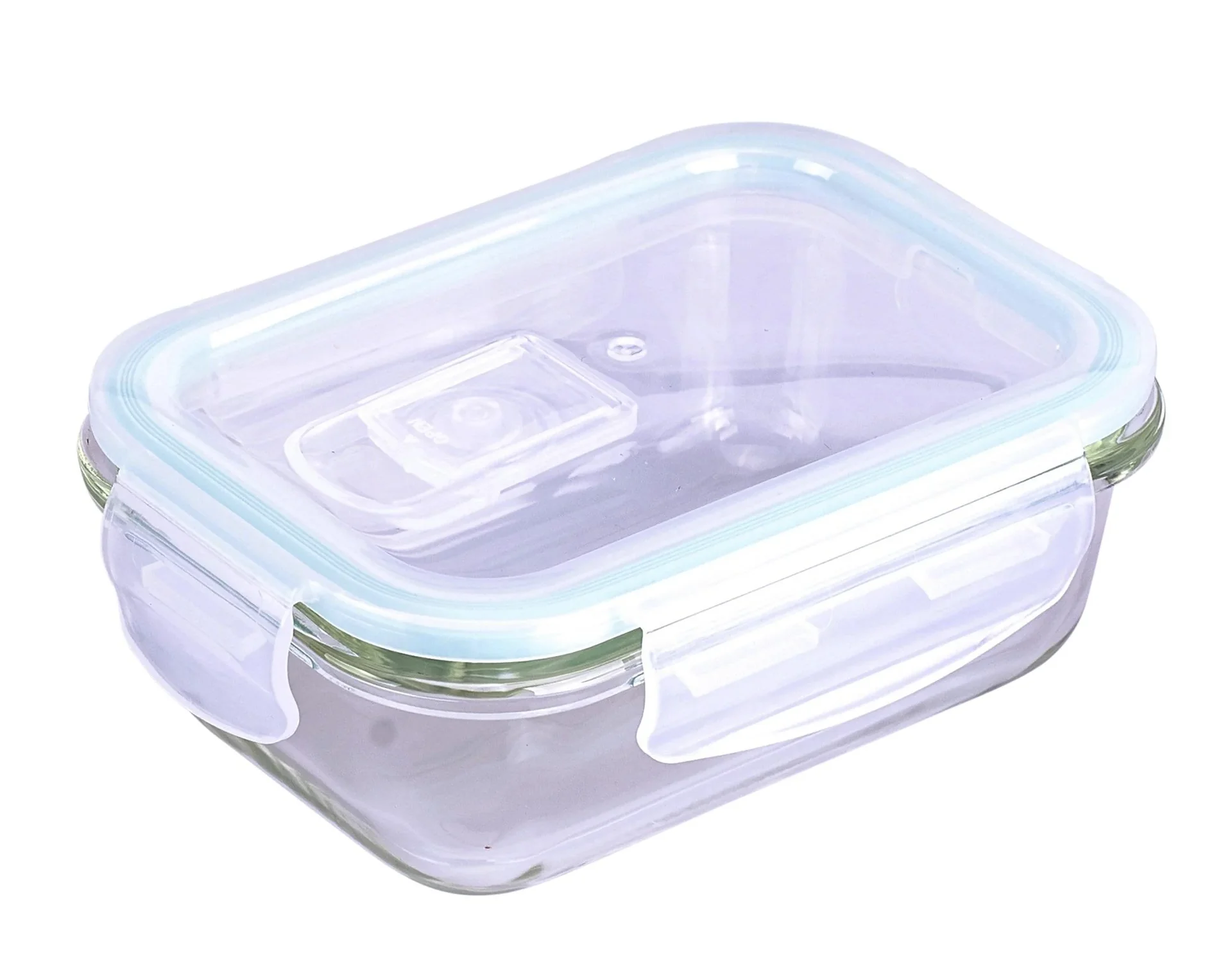 Glasfrischhaltedose mit Mikrowellendeckel rechteckig 1860 ml - 0
