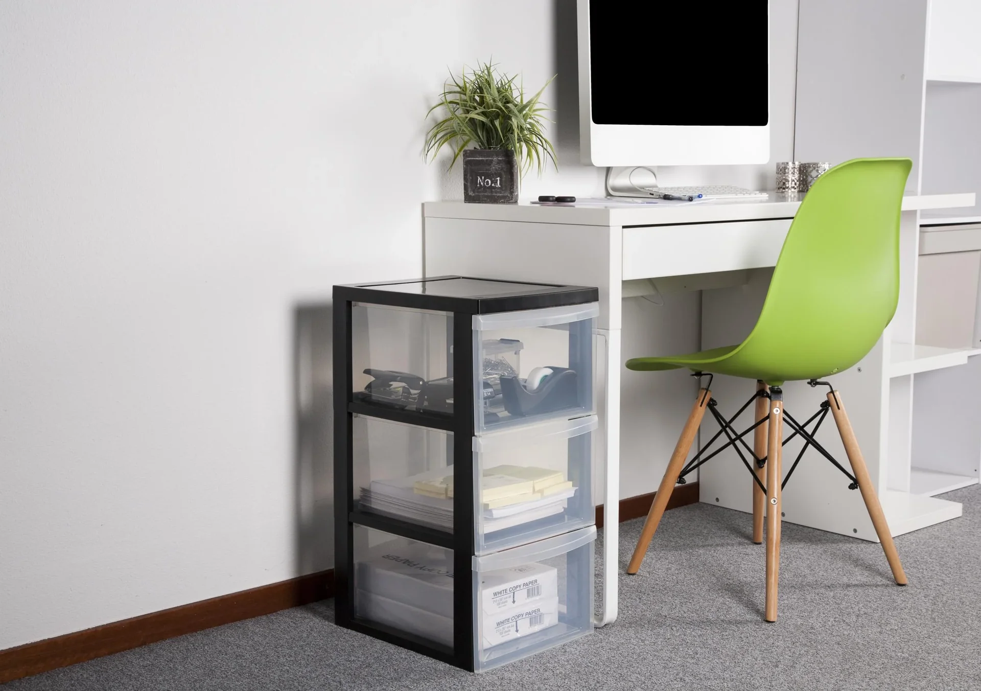 Rollcontainer DC-304 mit 3 hohen Schubladen - 0