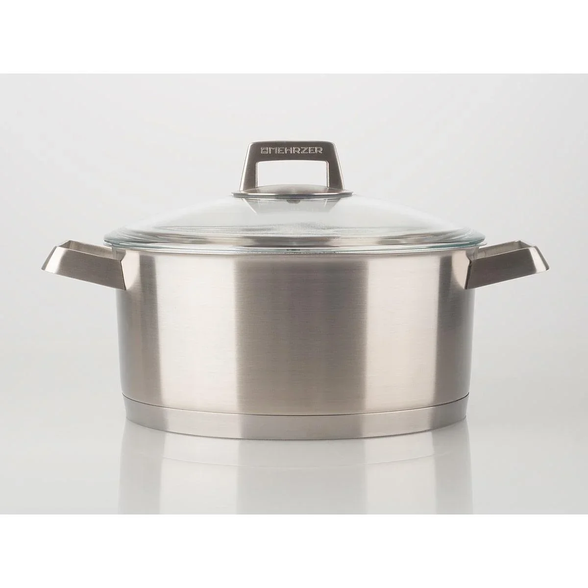 Mehrzer Premium - Niedriger Kochtopf mit Deckel - 24 cm - Edelstahl - 6