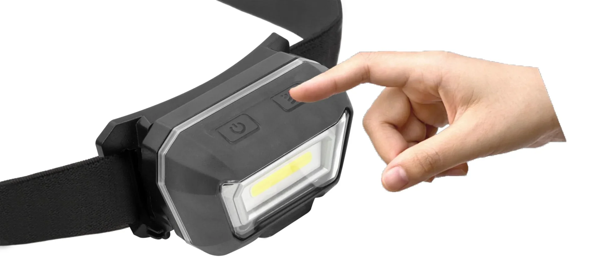 LED Sensor-Kopfleuchte mit Akku, IP65 - 0