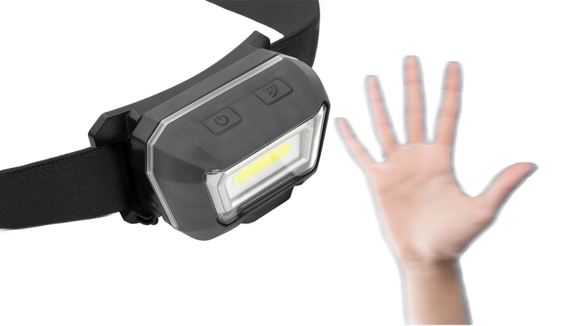 LED Sensor-Kopfleuchte mit Akku, IP65 - 6