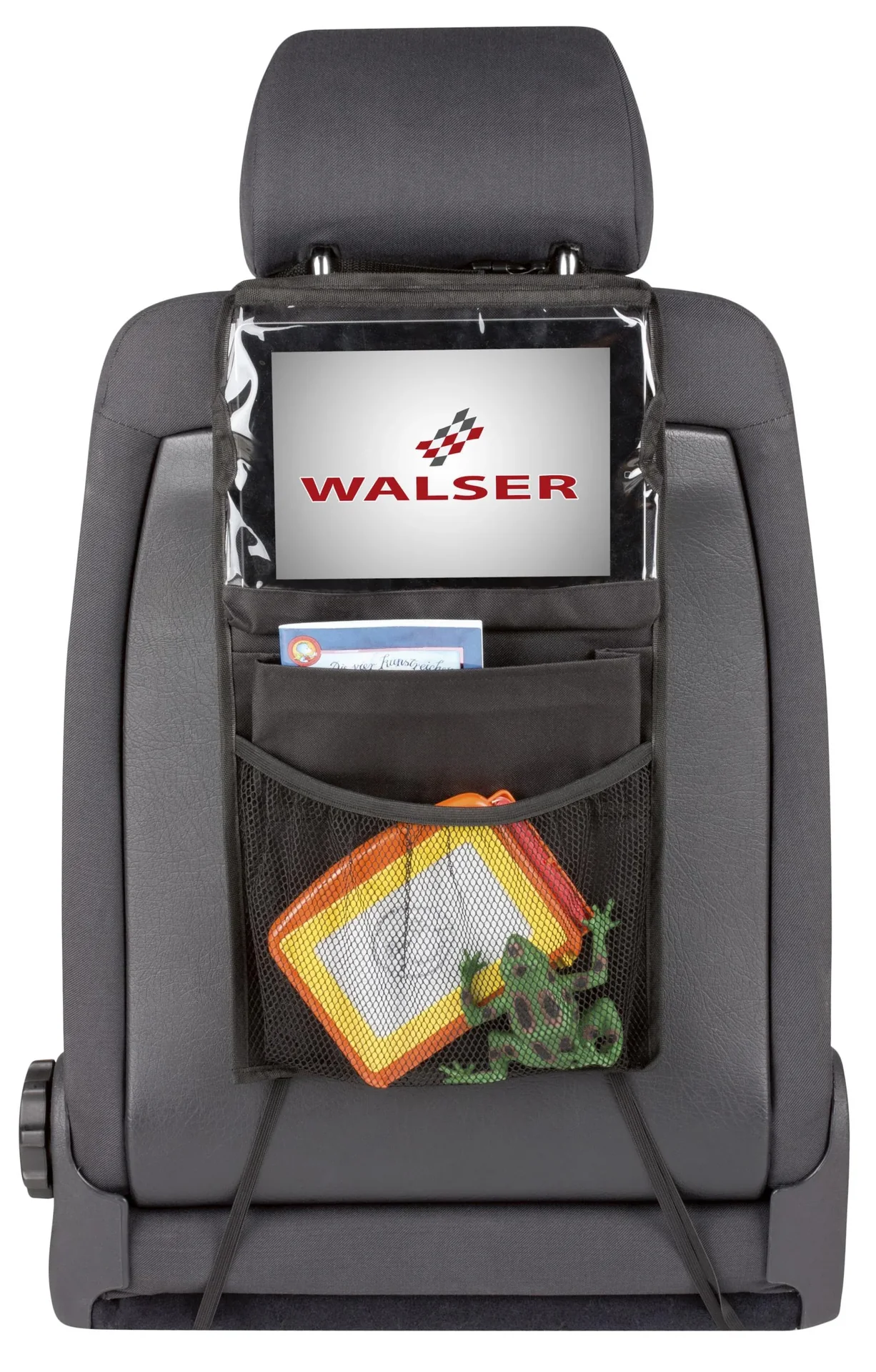 Rücksitztasche Midi mit Tablet-Halter schwarz - 0
