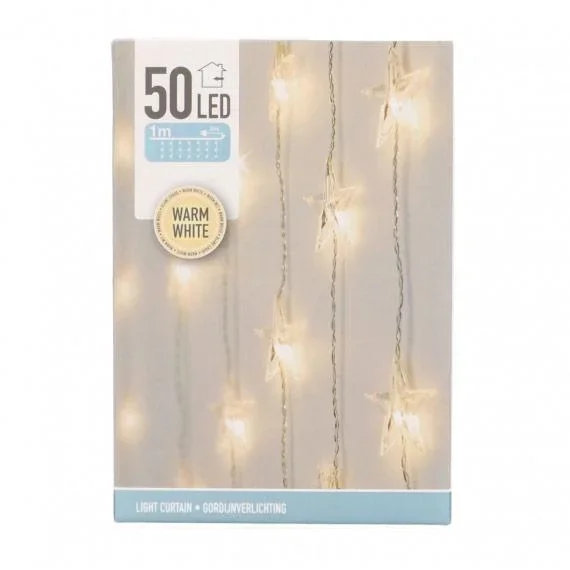 Vorhangleuchte 50 LED - Sterne - 0