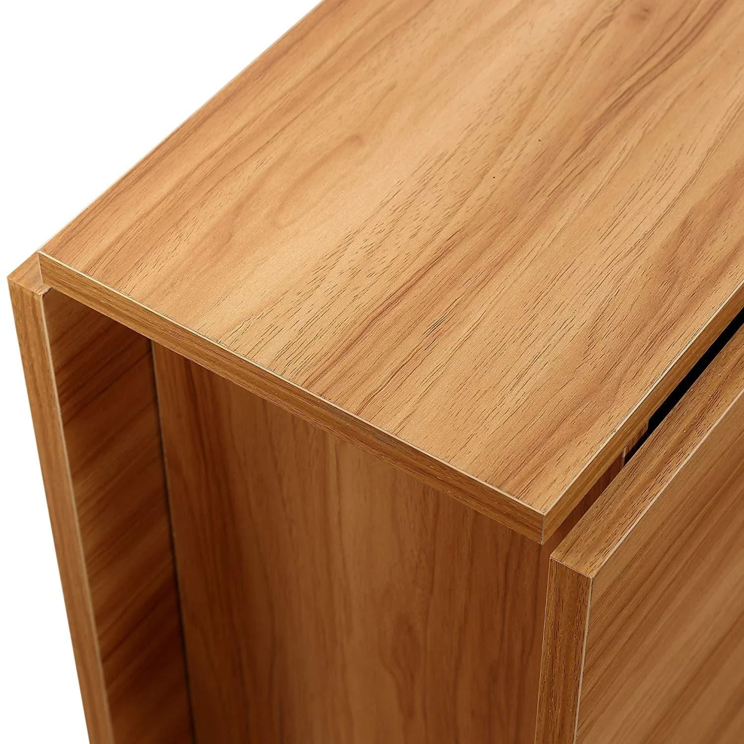 Klapptisch Schreibtisch Beistelltisch Ablagefläche mit Rollen Teakholz - 6