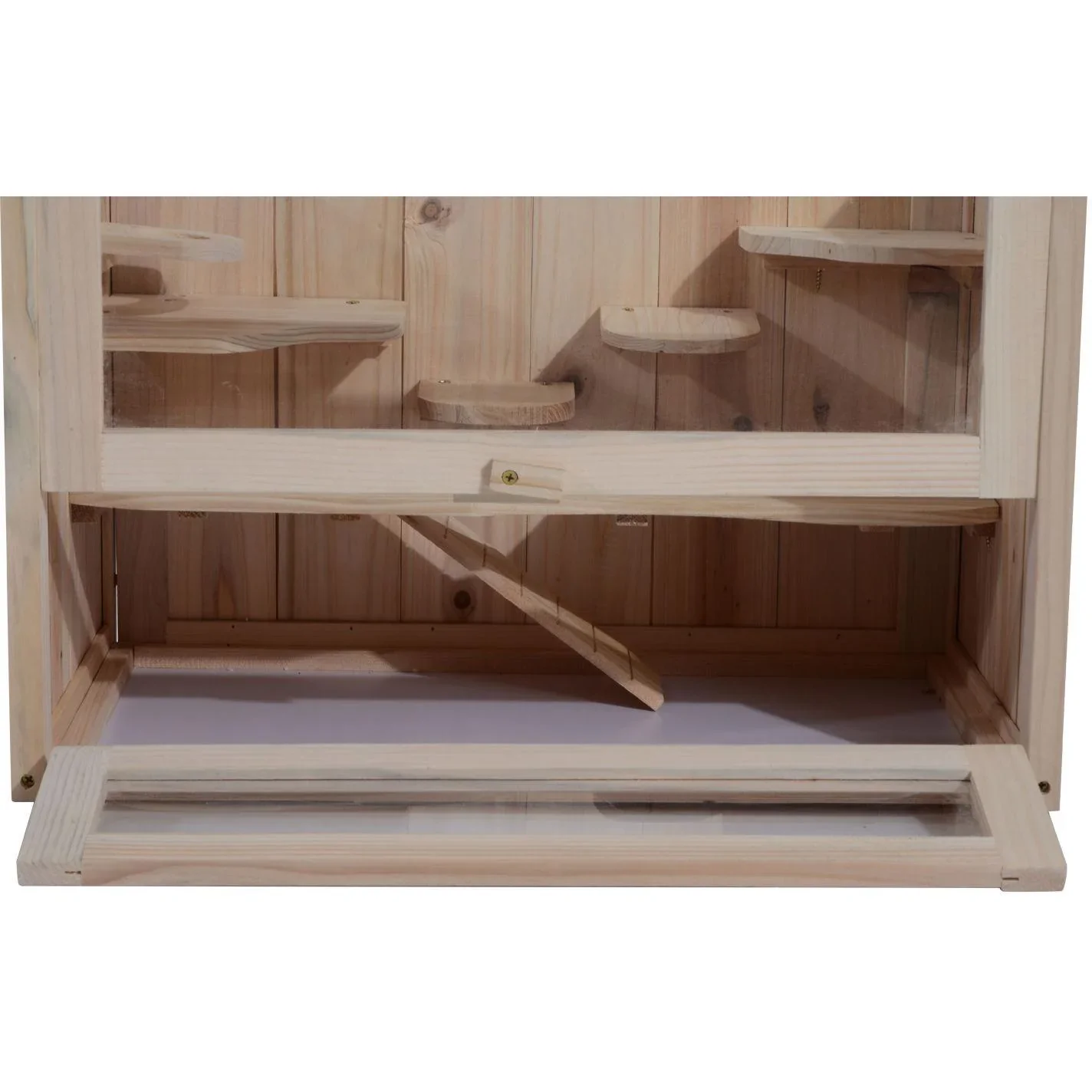 Hamsterkäfig Mäusekäfig Nagerkäfig Holz 60 x 35 x 42cm - 4