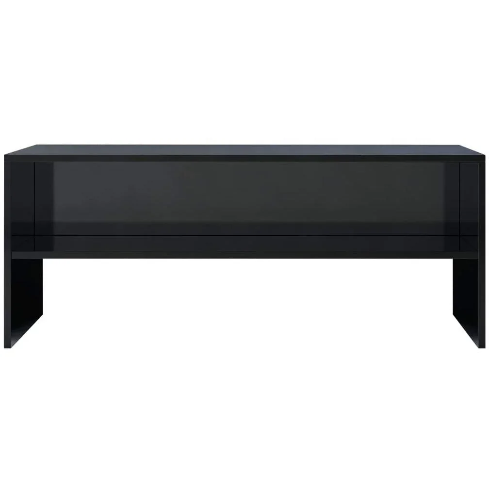 TV-Schrank 100x40x40 cm Spanplatte hochglänzend schwarz - 1