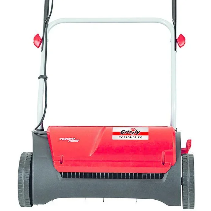 Elektro-Vertikutierer inkl. zusätzlicher Vertikutierwalze - 1200W - 31 cm Arbeitsbreite - 19-fache Tiefeneinstellung - 6