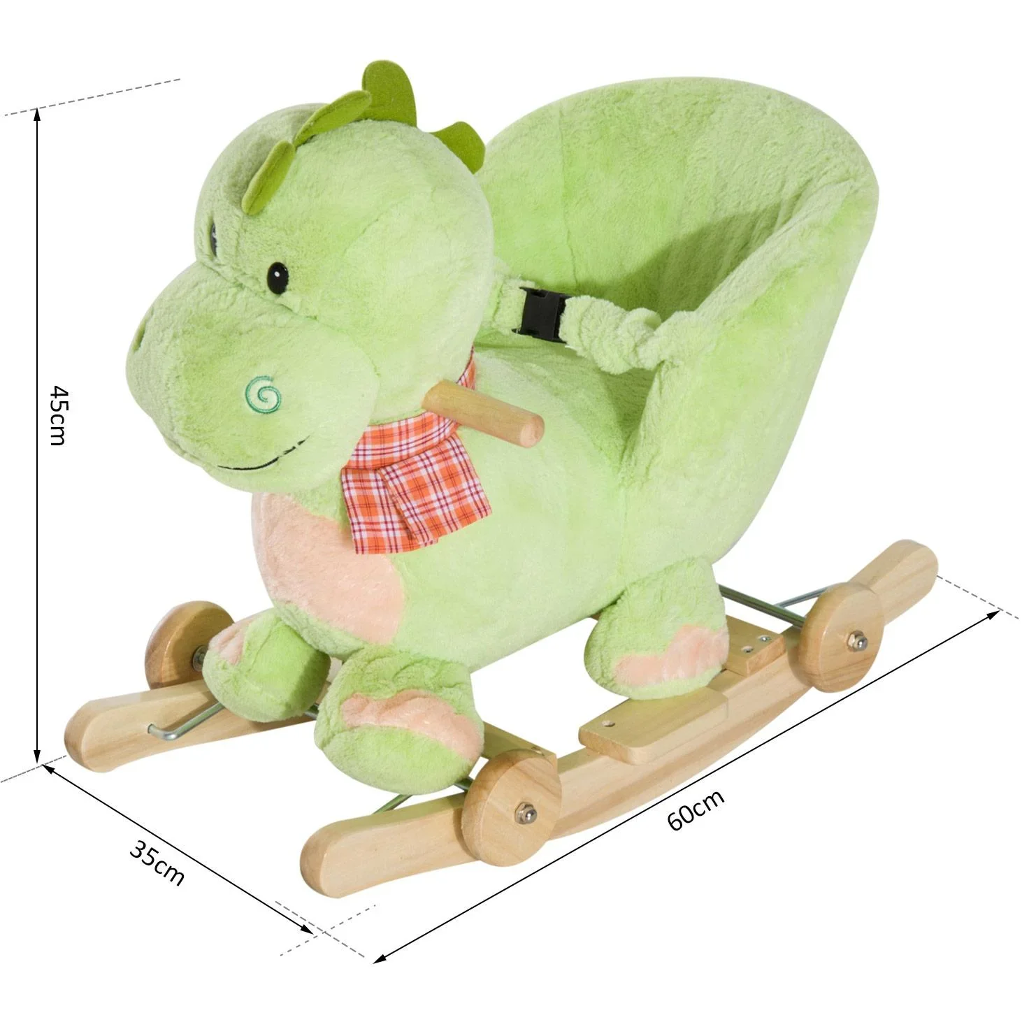 Schaukeltier Drache mit Rollen Musik - 4