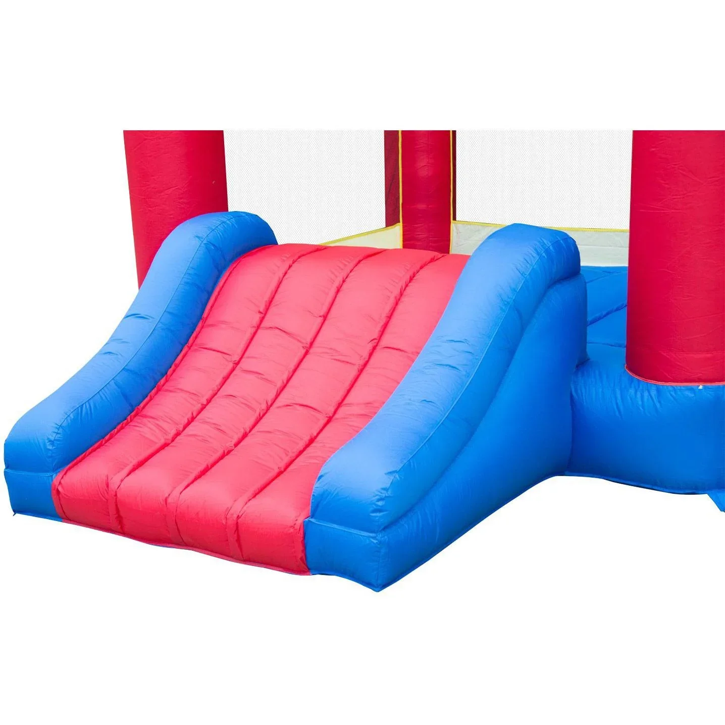 Hüpfburg XXL mit Rutsche Spielburg aufblasbar bunt (366 x 274 x 183 cm) - 2