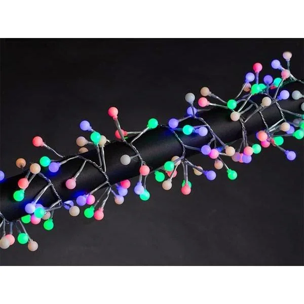 Vellight Weihnachtsbeleuchtung - 3m - 176 LED-Glühbirnen - Mehrfarbig - Innen und Außen - 0