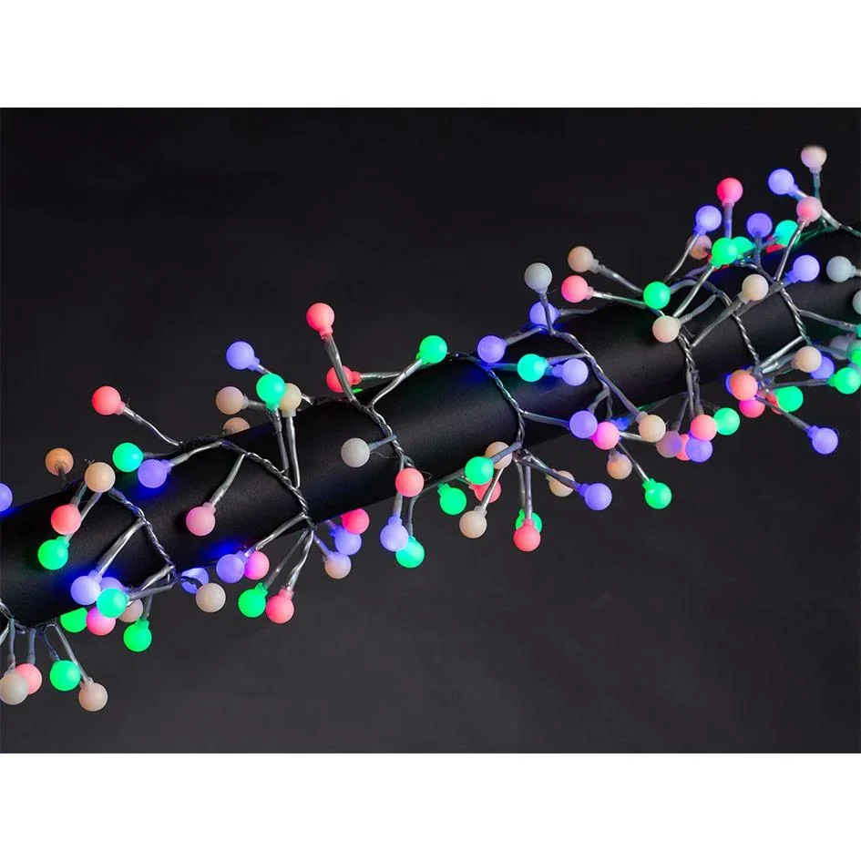 Vellight Weihnachtsbeleuchtung - 3m - 176 LED-Glühbirnen - Mehrfarbig - Innen und Außen - 2