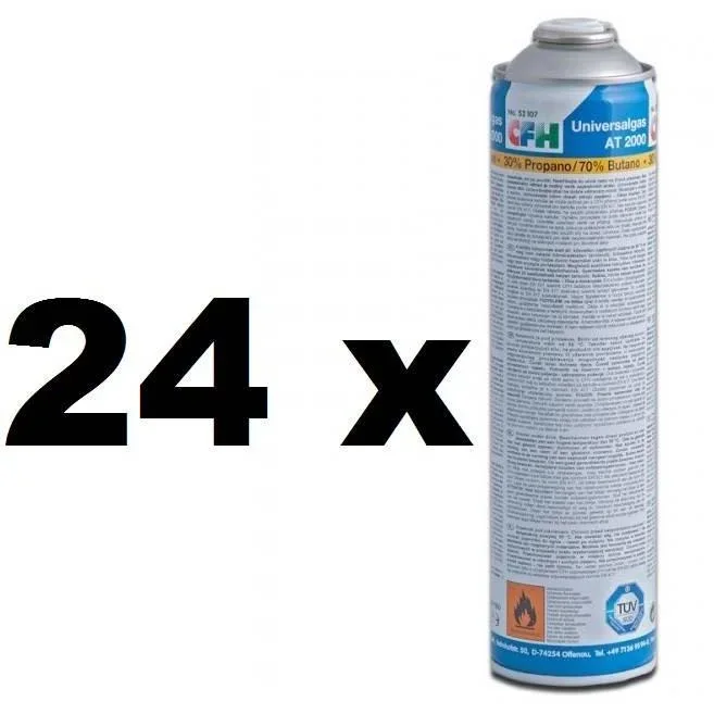 24x Gasflasche für Unkrautbrenner, Gasbrenner und Grillanzünder - 0