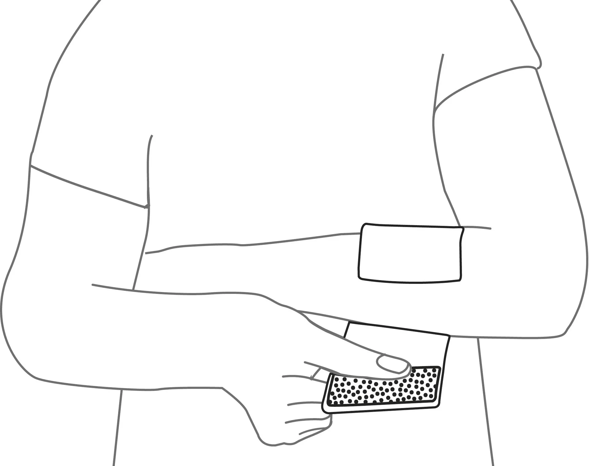 Ellenbogenbandage aus recyceltem Kunststoff - 2