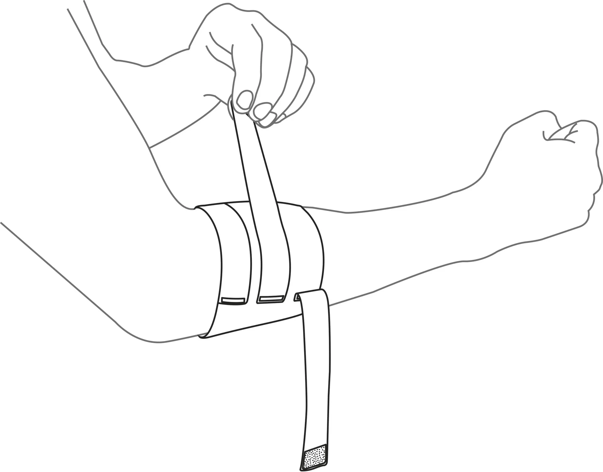 Ellenbogenbandage aus recyceltem Kunststoff - 3