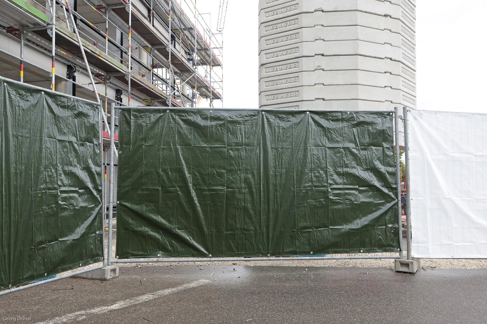 Bauzaunplane PolyTarp 160 , grün - 1