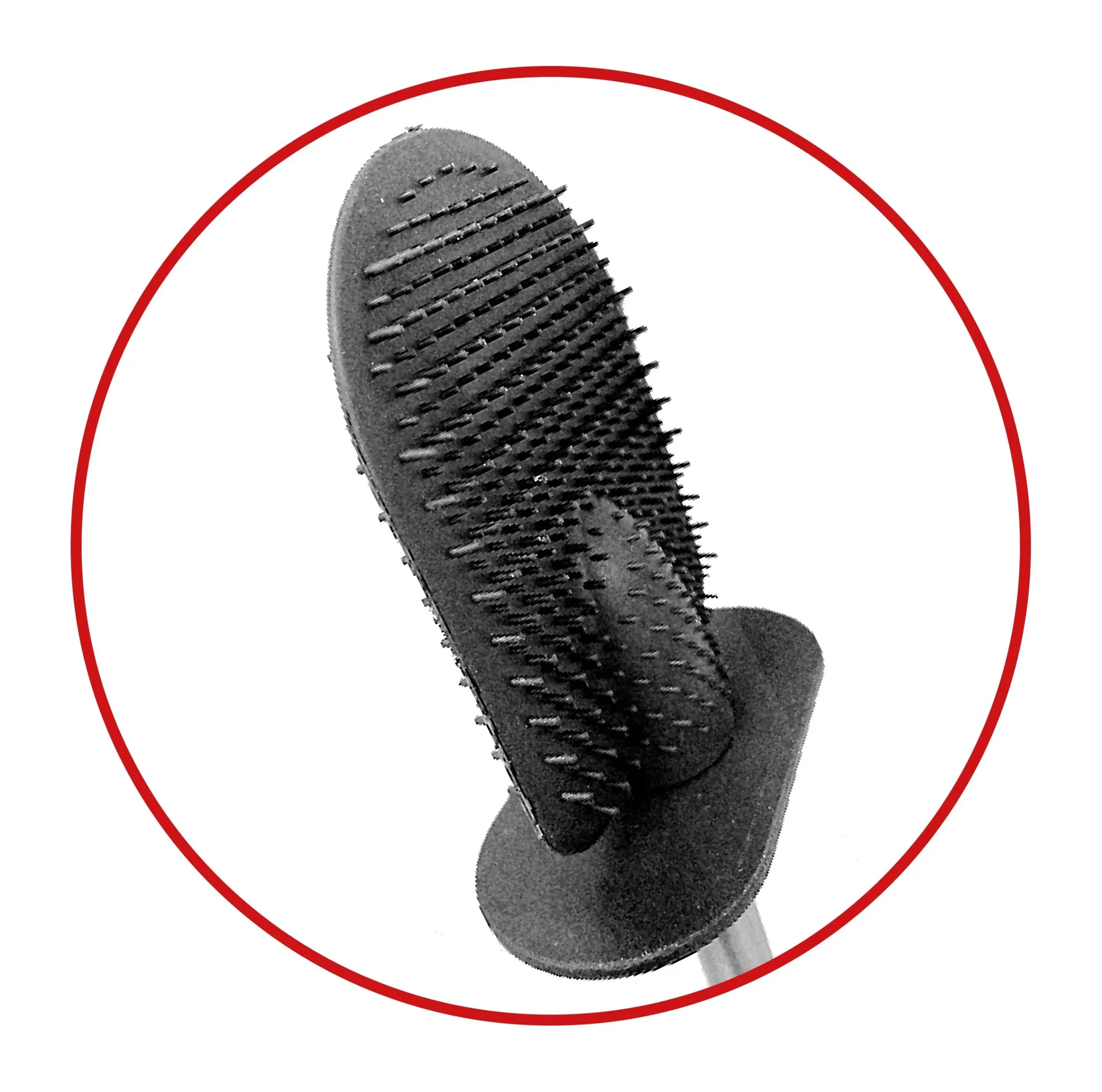 WC-Garnitur „Clever Clean“, Edelstahl/ Silikon, Schwarz - 1