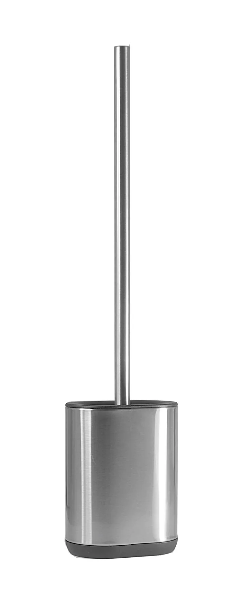 WC-Garnitur „Clever Clean“, Edelstahl/ Silikon, Schwarz - 2