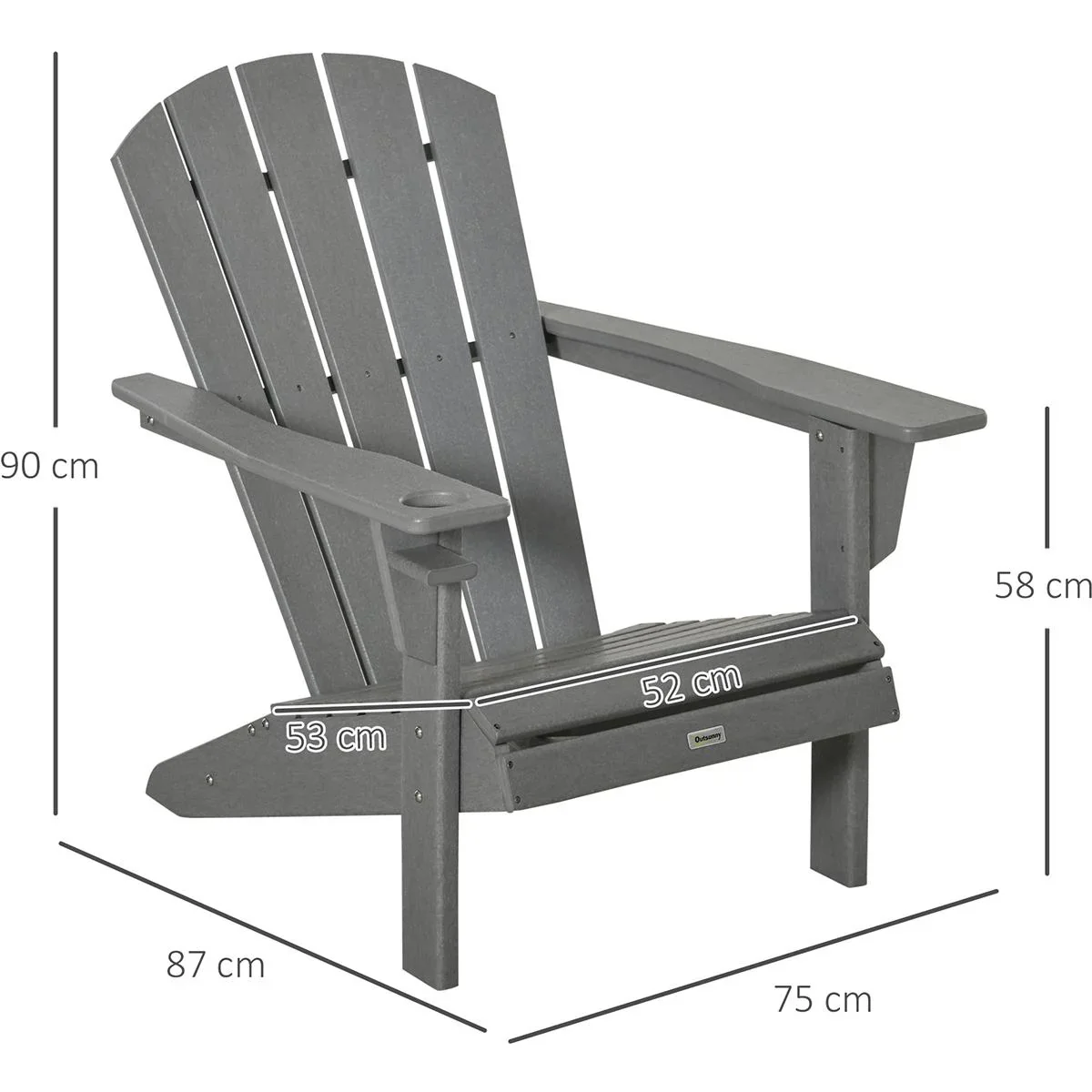Adirondack Gartenstuhl mit Getränk - 3