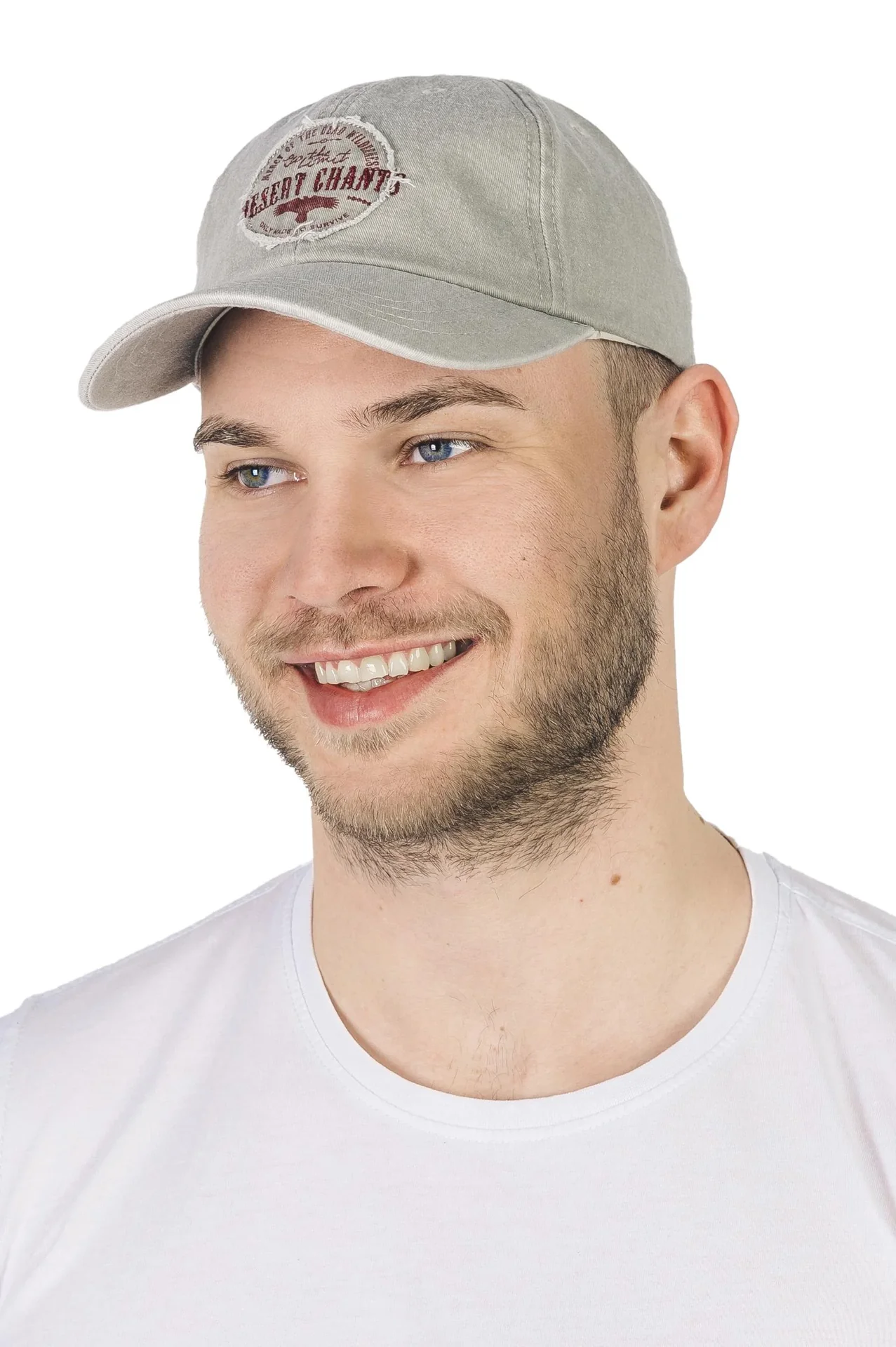 Kappe mit Stickerei, Farbe beige, Gr.57/58 - 0