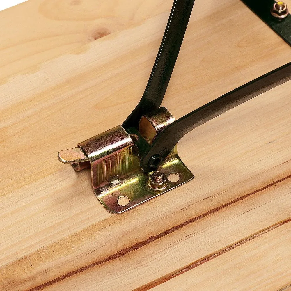 Bierbank-Set 3-teilig mit Rückenlehne & extra breitem Tisch 70cm - 2