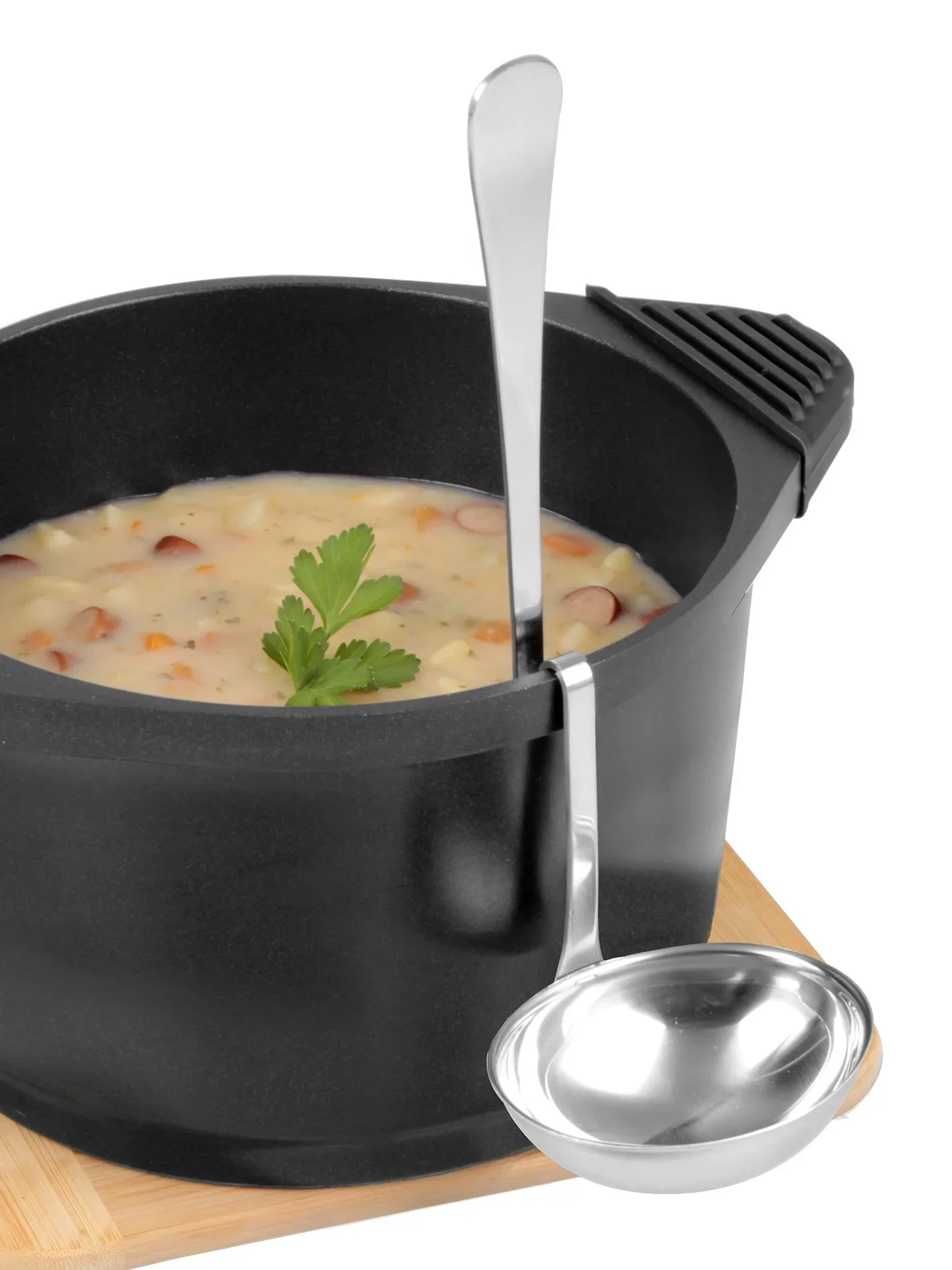 Servierkelle, Suppenkelle zum Einhängen, Edelstahl, 25 cm - 2