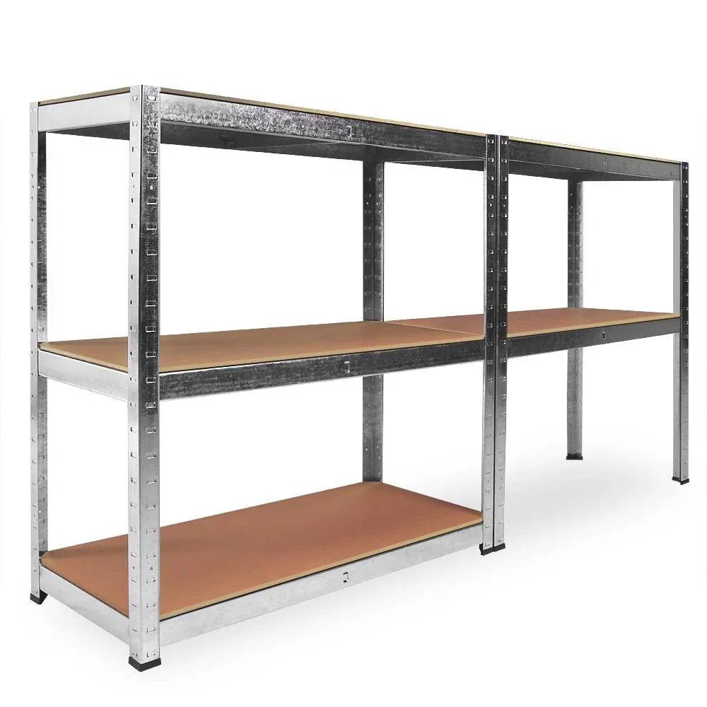 Metall-Lagerregal / Fachbodenregal mit 5 Fachböden - 875kg Kapazität - (HxBxT) 180x90x40 cm - 175kg pro Fachboden - 2