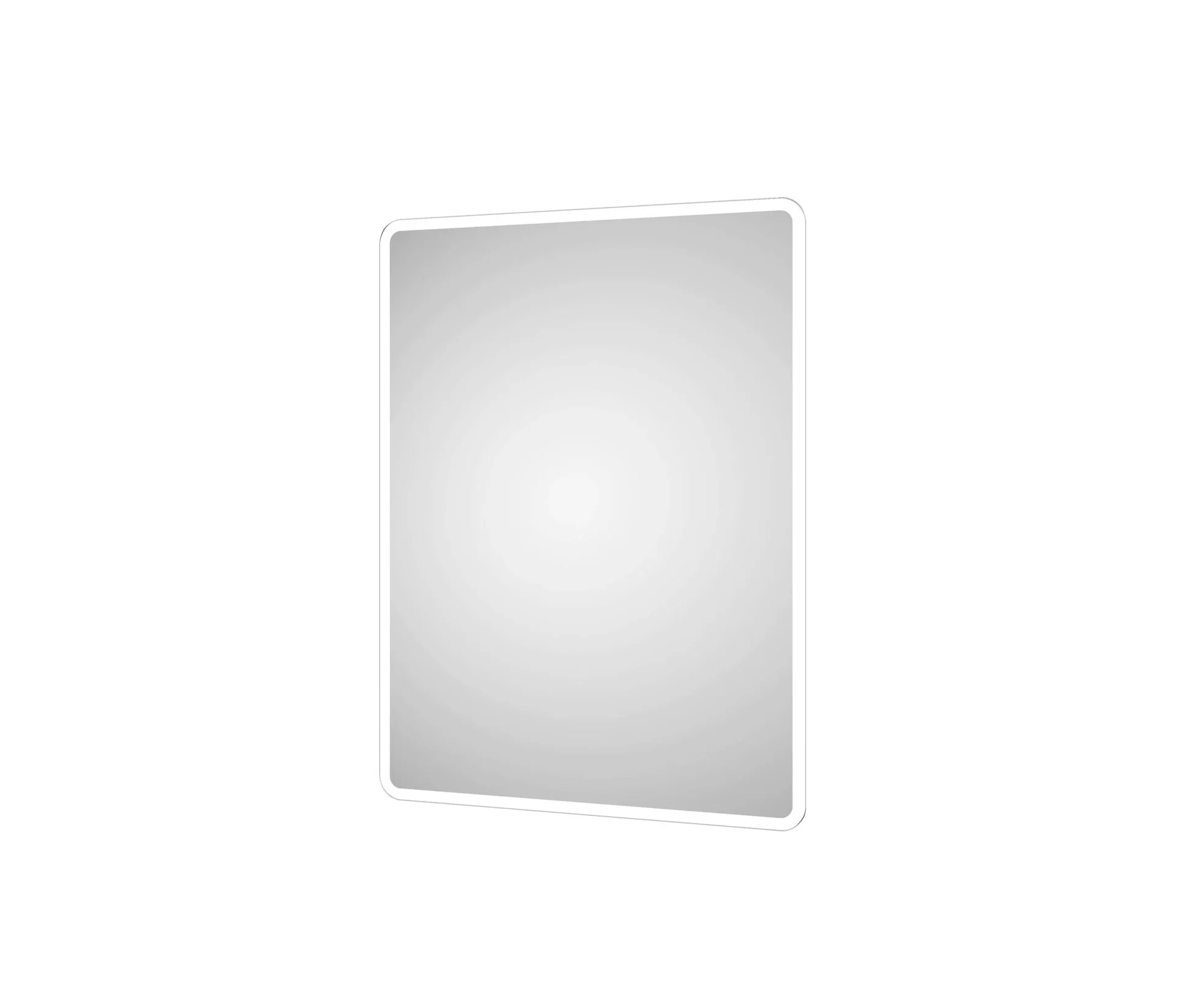 Badezimmerspiegel mit Beleuchtung, "Moon" - 80 x 60 cm - mit umlaufenden Raumlicht - Lichtfarbe neutralweiß - 2