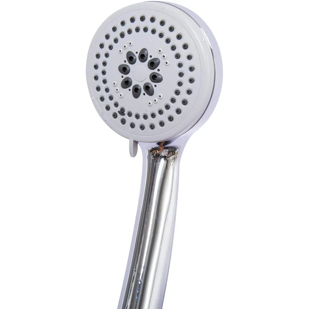 Regendusche Duschsystem Handbrause 3 Duschmodi höhenverstellbar Silber - 1