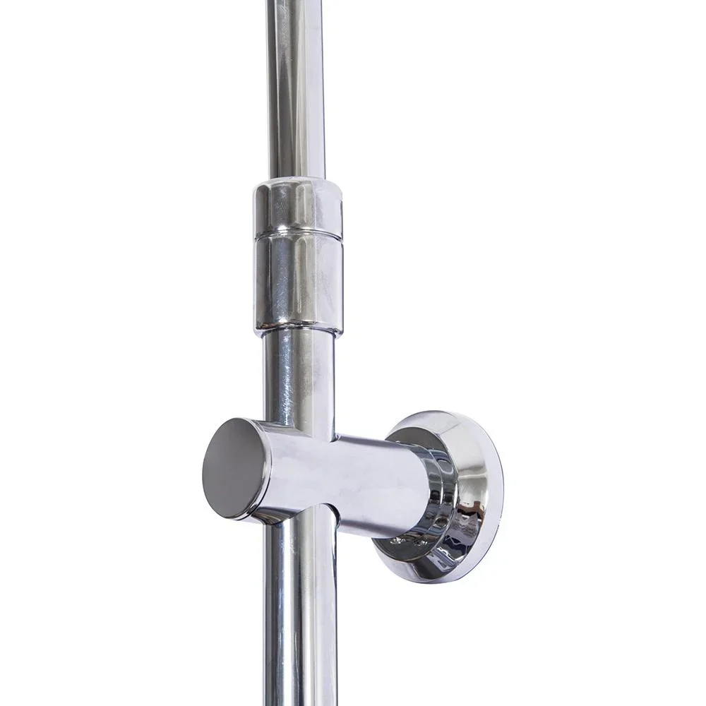 Regendusche Duschsystem Handbrause 3 Duschmodi höhenverstellbar Silber - 3