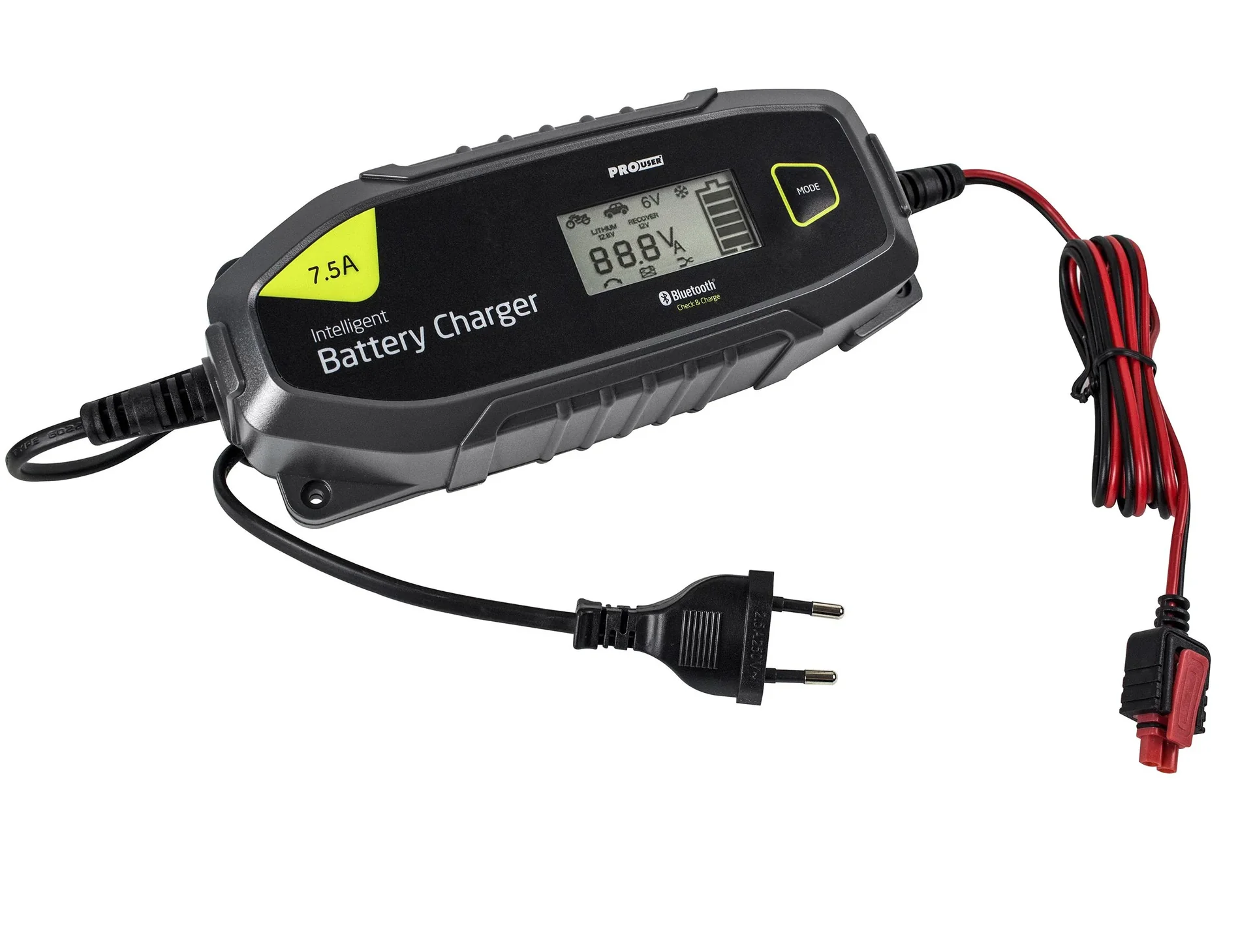 Mikroprozessor Batterie-Ladegerät IBC7500B mit Bluetooth - 0