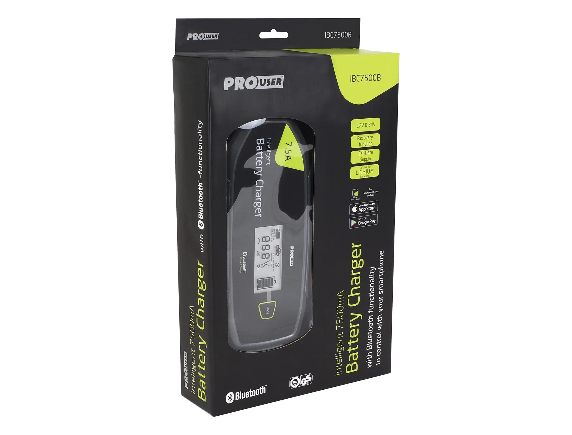 Mikroprozessor Batterie-Ladegerät IBC7500B mit Bluetooth - 1