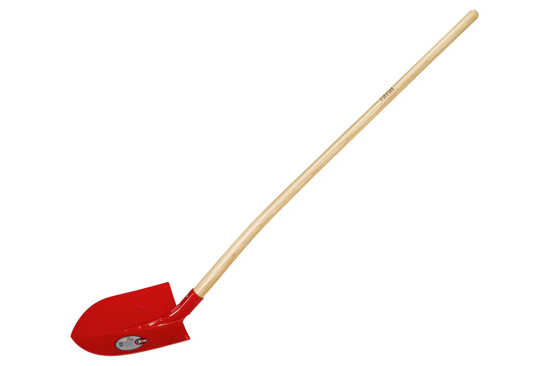 RUHR-BRILLANT, Frankfurter Schaufel, Gr. 1, gehärtet, rot pulverbeschichtet, Eschen-Langstiel 130 cm - 4