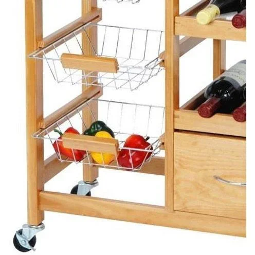 Hausrat Küchenwagen braun 66X36X76CM - 1