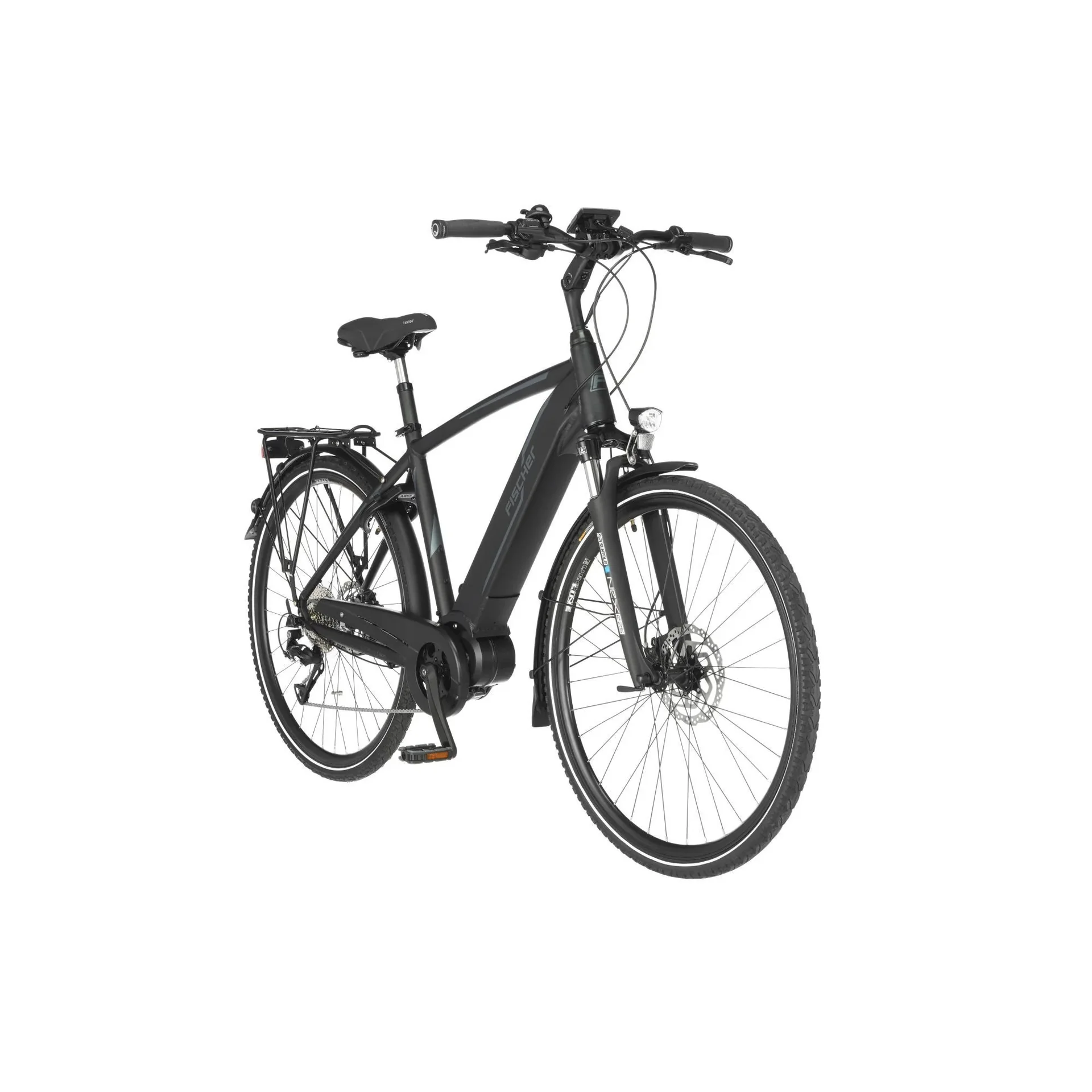 Herren E-Bike Trekking, 28 Zoll, Rahmengröße 50 cm, 9-Gang Kettenschaltung, schwarz matt, VIATOR 4.1i - 2